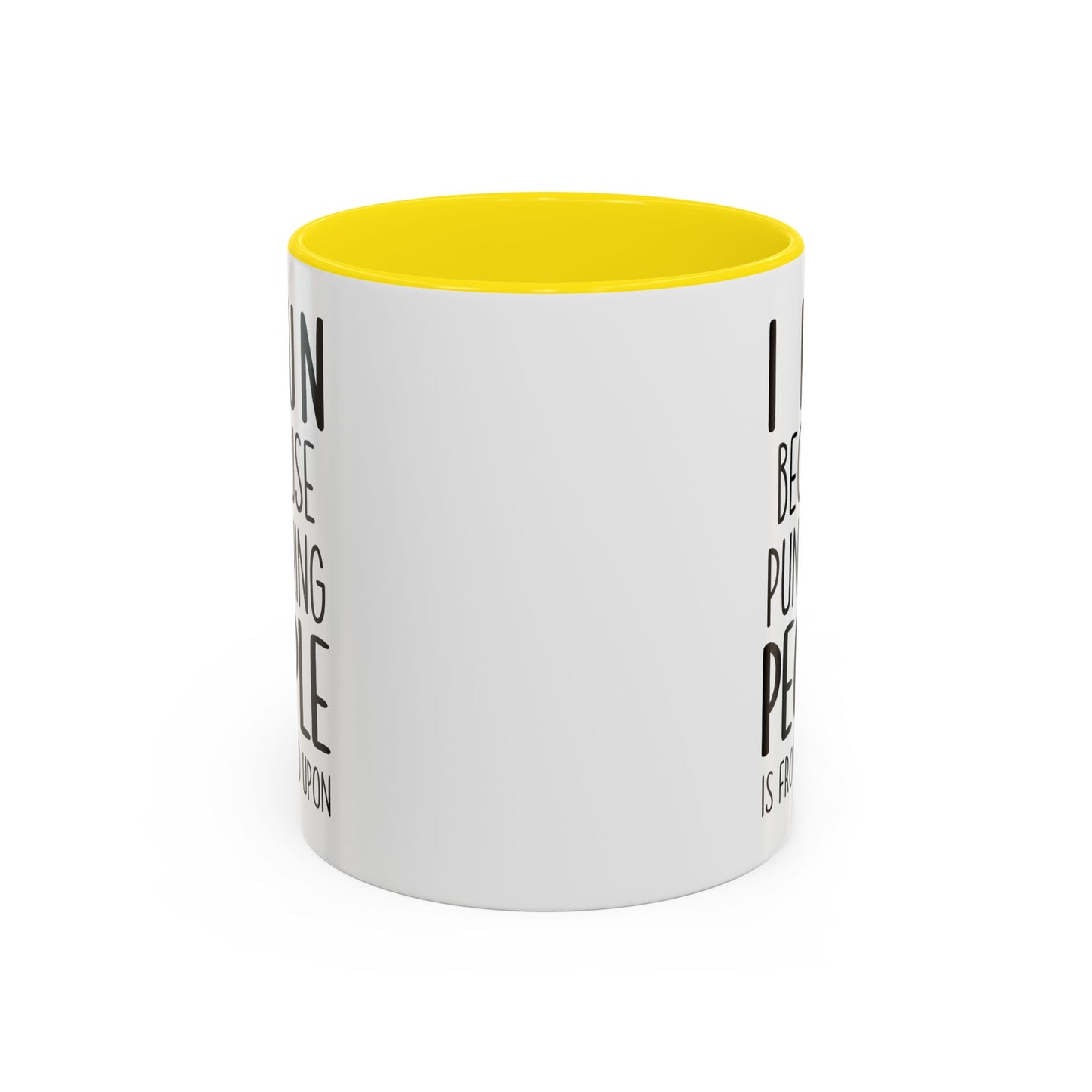 I Run Because People Stress Me Out Funny Mug | Runner Gift | Custom Made Running Coffee Cup