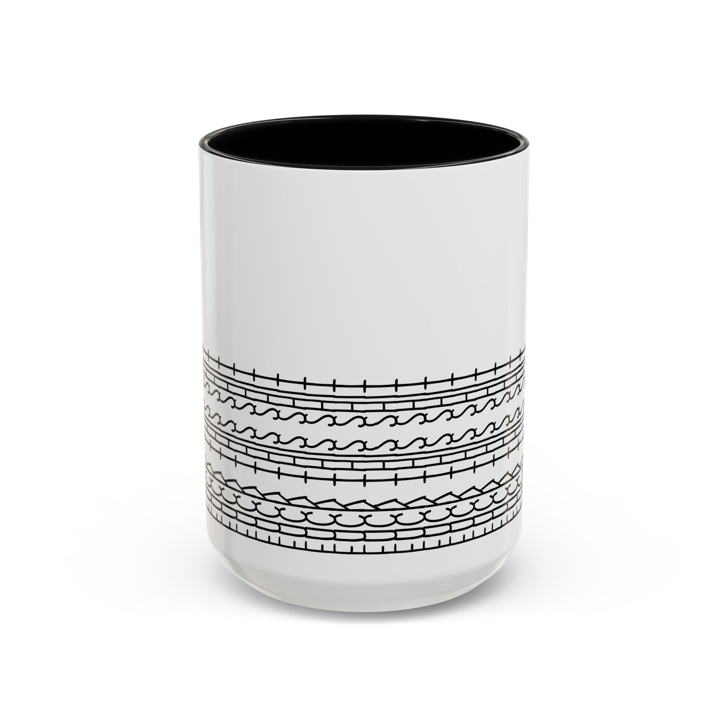 Barbed Wire Hidden Message Mug – Minimalist Grunge Coffee Mug | Edgy Aesthetic Gift for Him or Her