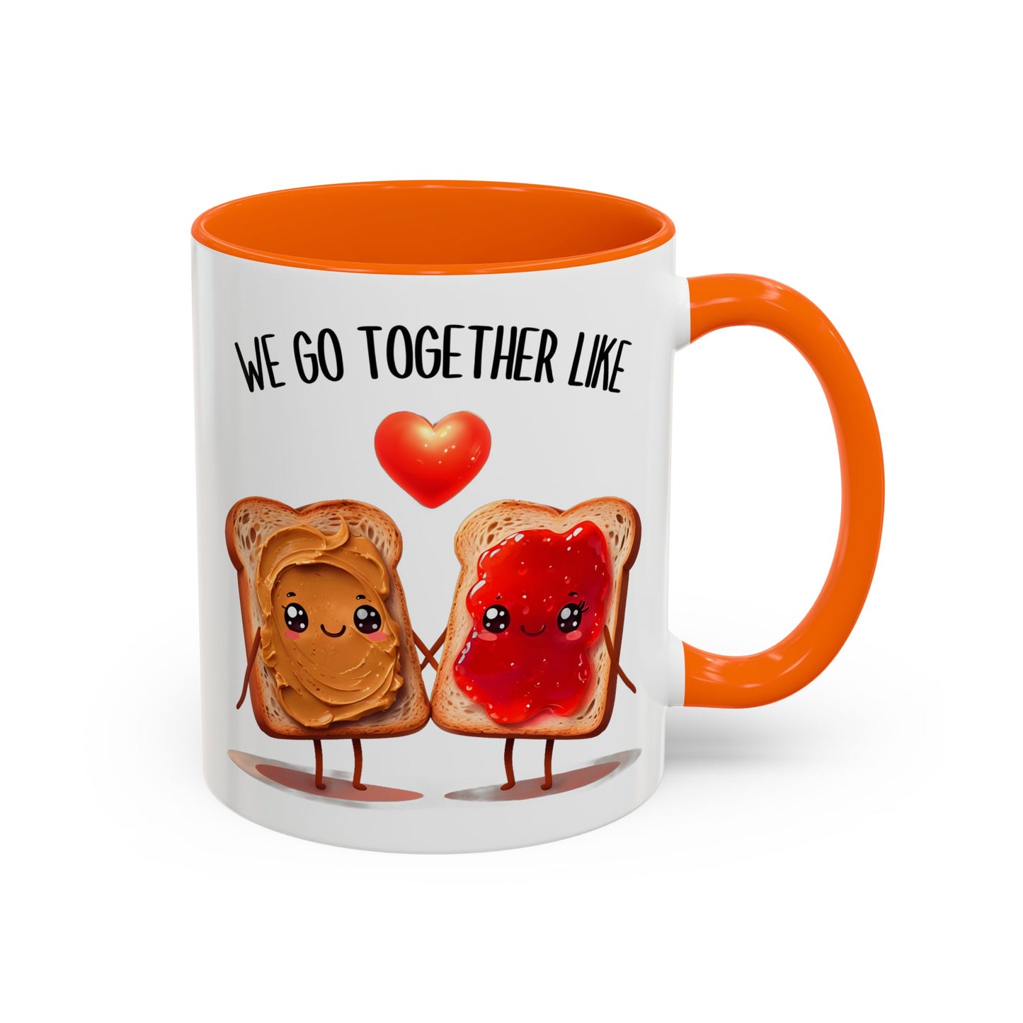 We Go Together Like Peanut Butter & Jelly Mug – Cute Couple Coffee Cup | Funny Valentine’s Gift for Him or Her