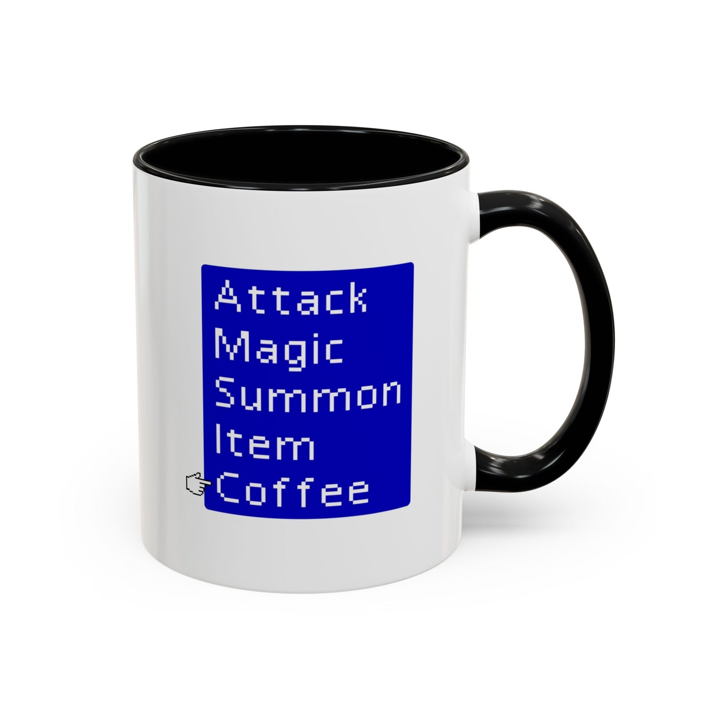 Attack Magic Summon Coffee Mug | Funny Gamer Mug | Custom Made Video Game Coffee Cup for RPG Fans
