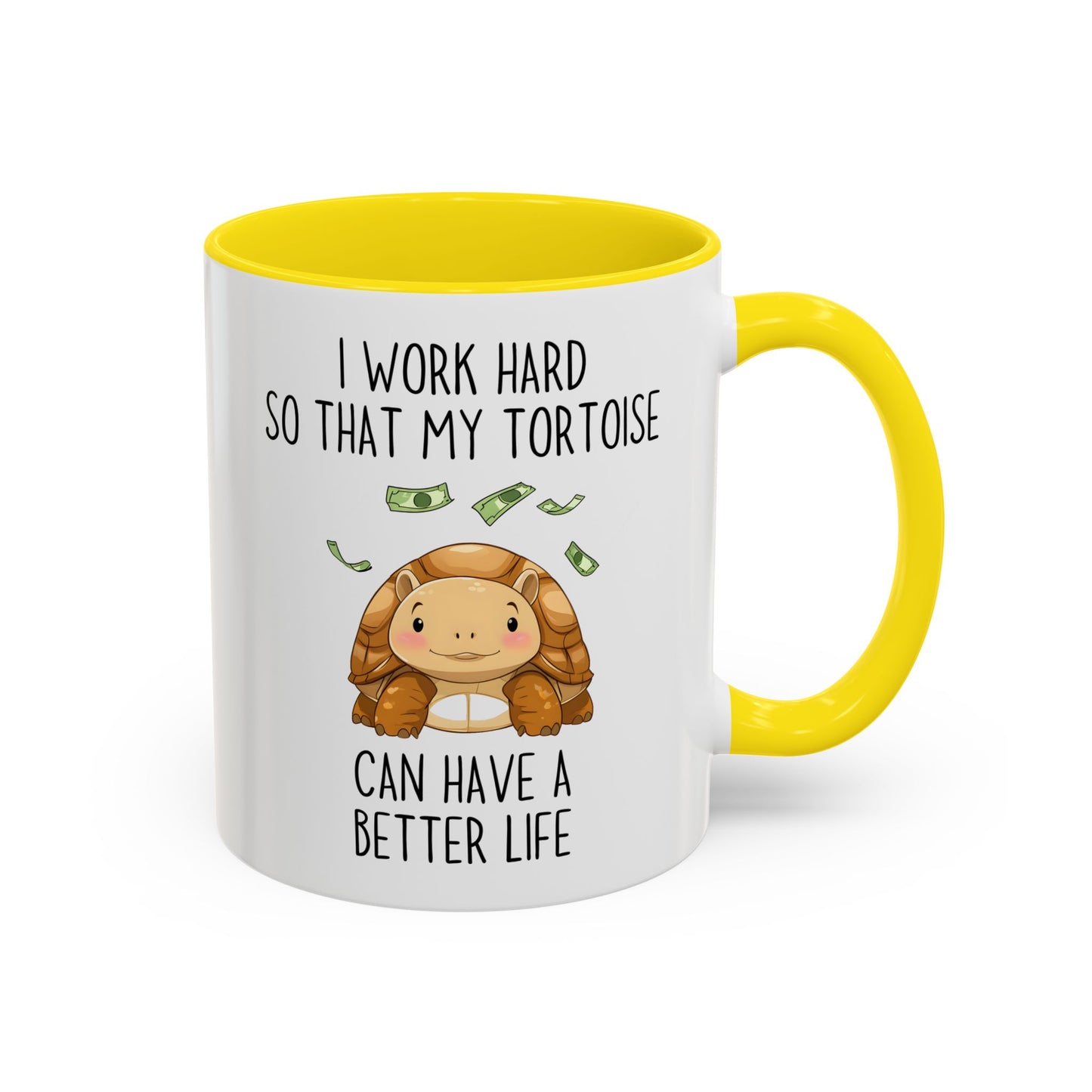 I Work Hard So My Tortoise Can Have a Better Life Mug | Funny Tortoise Lover Gift | Cute Custom Made Pet Coffee Cup
