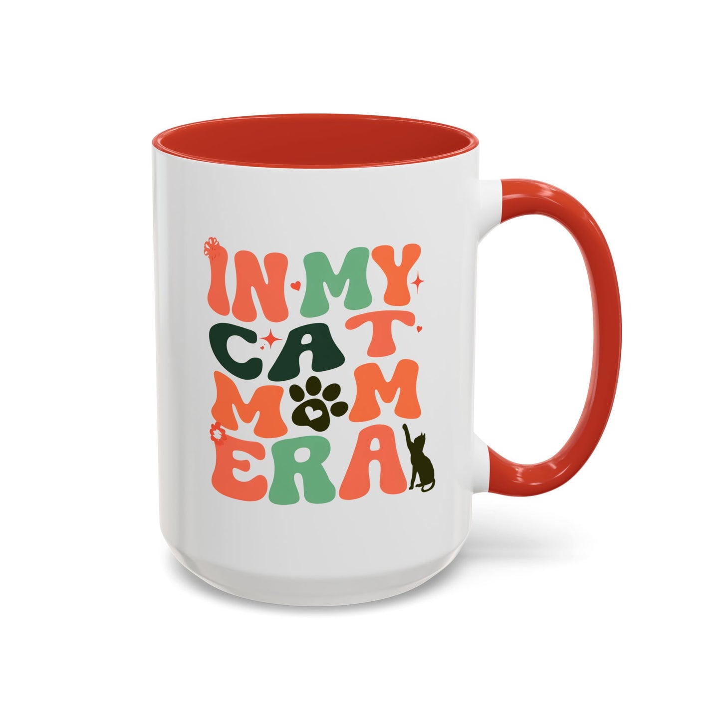 In My Cat Mom Era Mug | Retro Cat Lover Gift | Custom Made Coffee Cup for Cat Moms