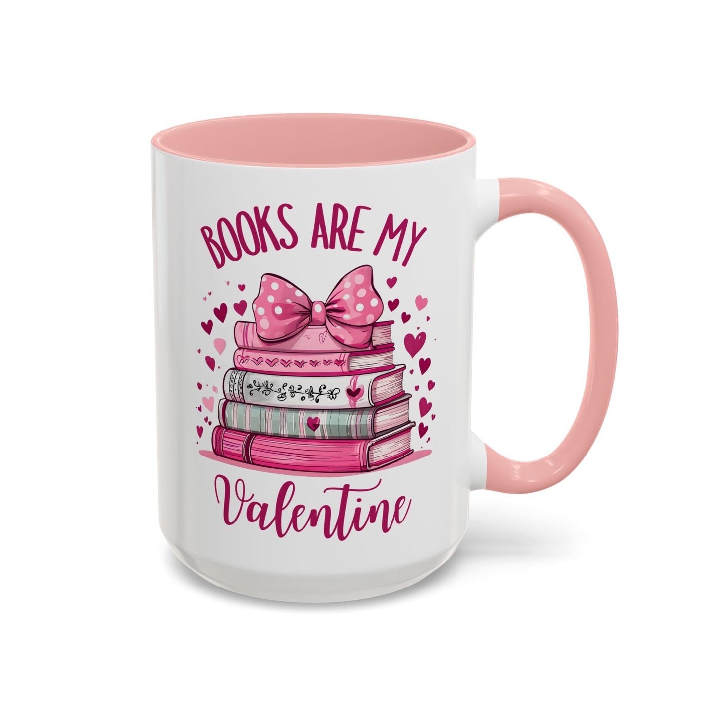 Books Are My Valentine Mug – Cute Book Lover Coffee Cup | Valentine’s Day Gift for Readers, Writers & Bibliophiles