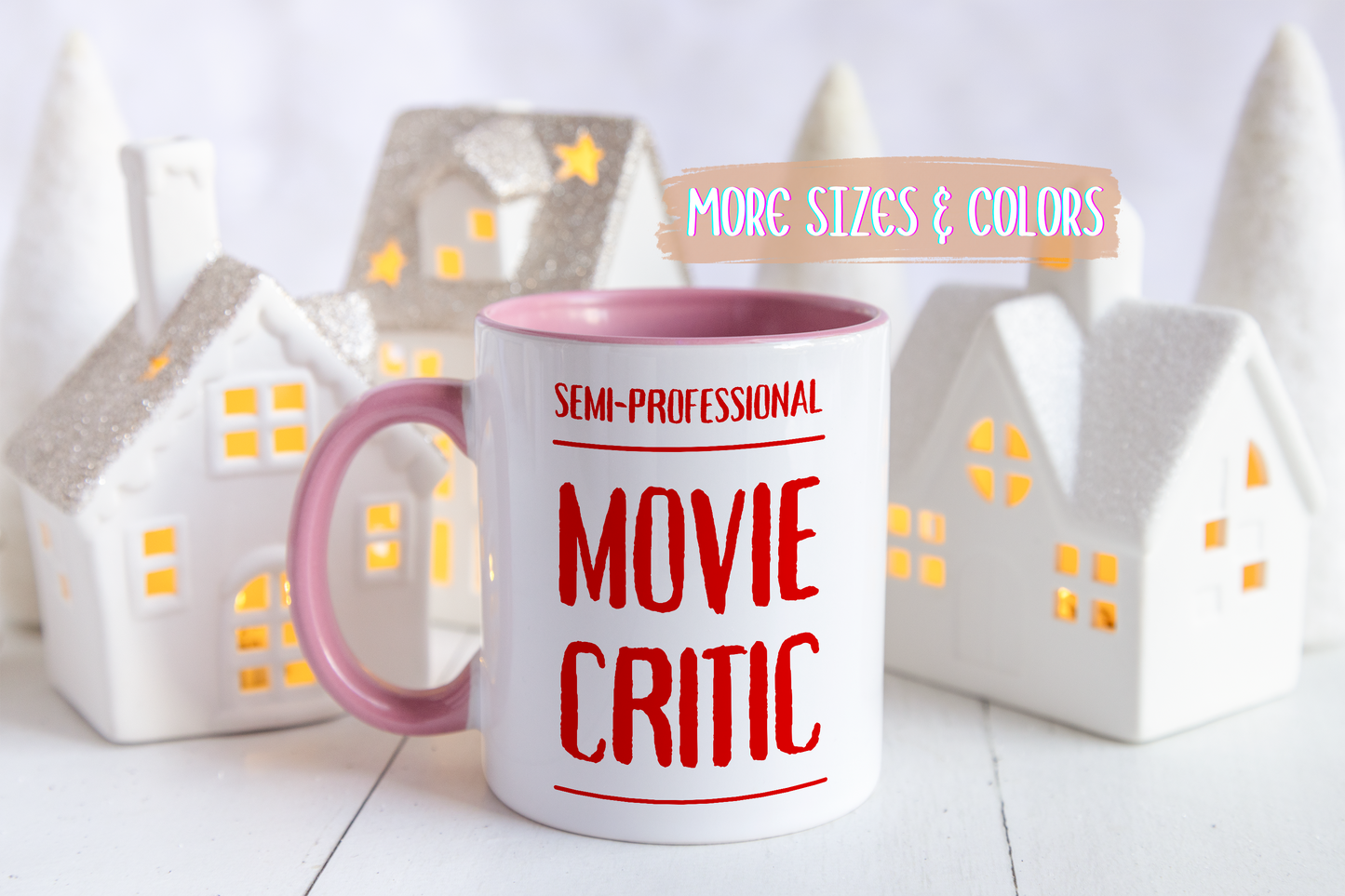 Semi-Professional Movie Critic Mug | Funny Film Lover Gift | Custom Made Movie Mug