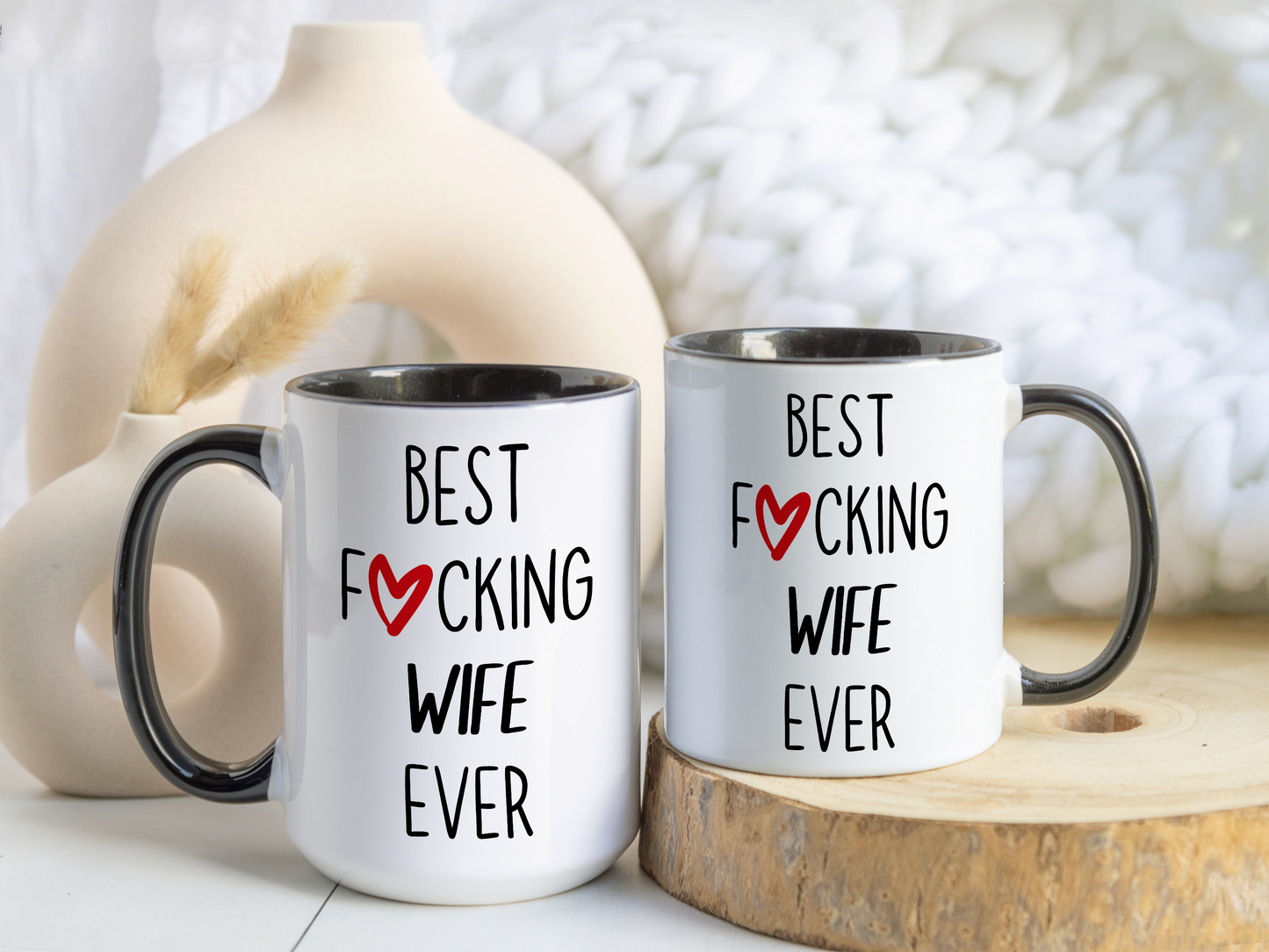 Best F*ing Wife Ever Mug – Funny Valentine’s Gift | Bold Anniversary Mug for Wife, Girlfriend, or Partner**