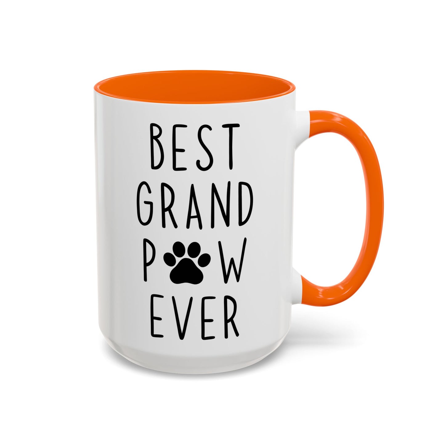 Best Grand Paw Ever Mug | Funny Pet Lover Gift | Custom Made Dog Grandpa Coffee Cup