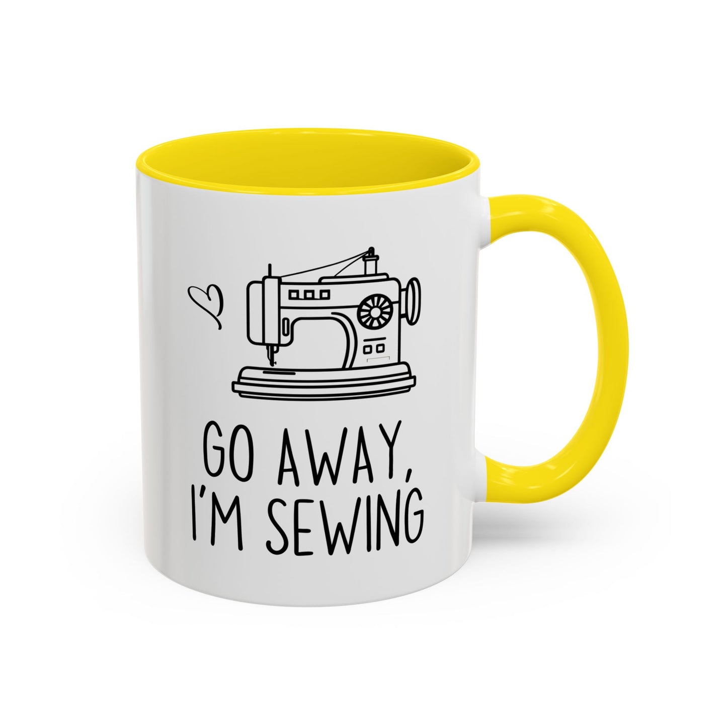Go Away I’m Sewing Mug | Funny Sewing Mug for Sewists & Crafters | Custom Made Gift for Quilters & Makers