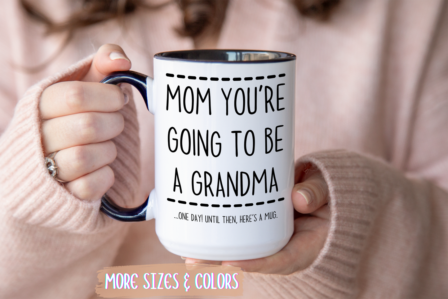 Mom, You’re Going to Be a Grandma Mug | Cute Pregnancy Announcement Mug | Custom Made Reveal Gift