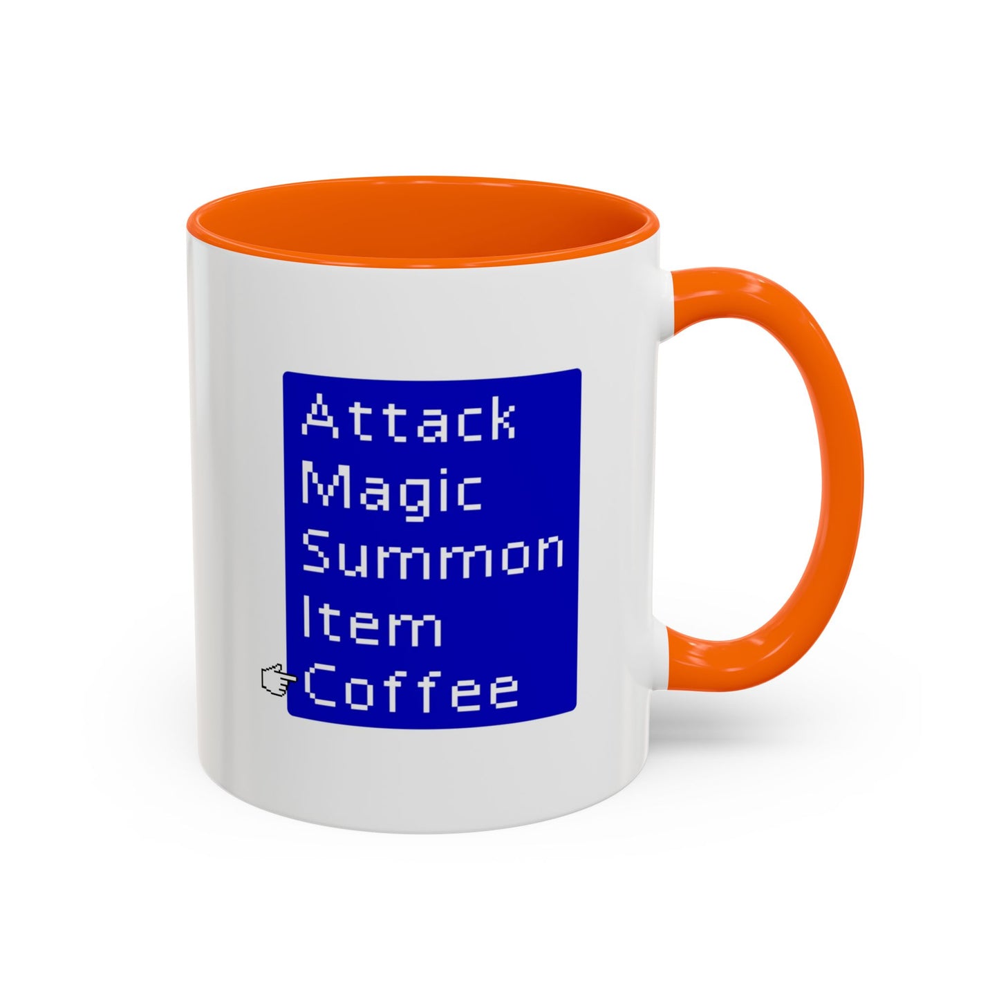 Attack Magic Summon Coffee Mug | Funny Gamer Mug | Custom Made Video Game Coffee Cup for RPG Fans