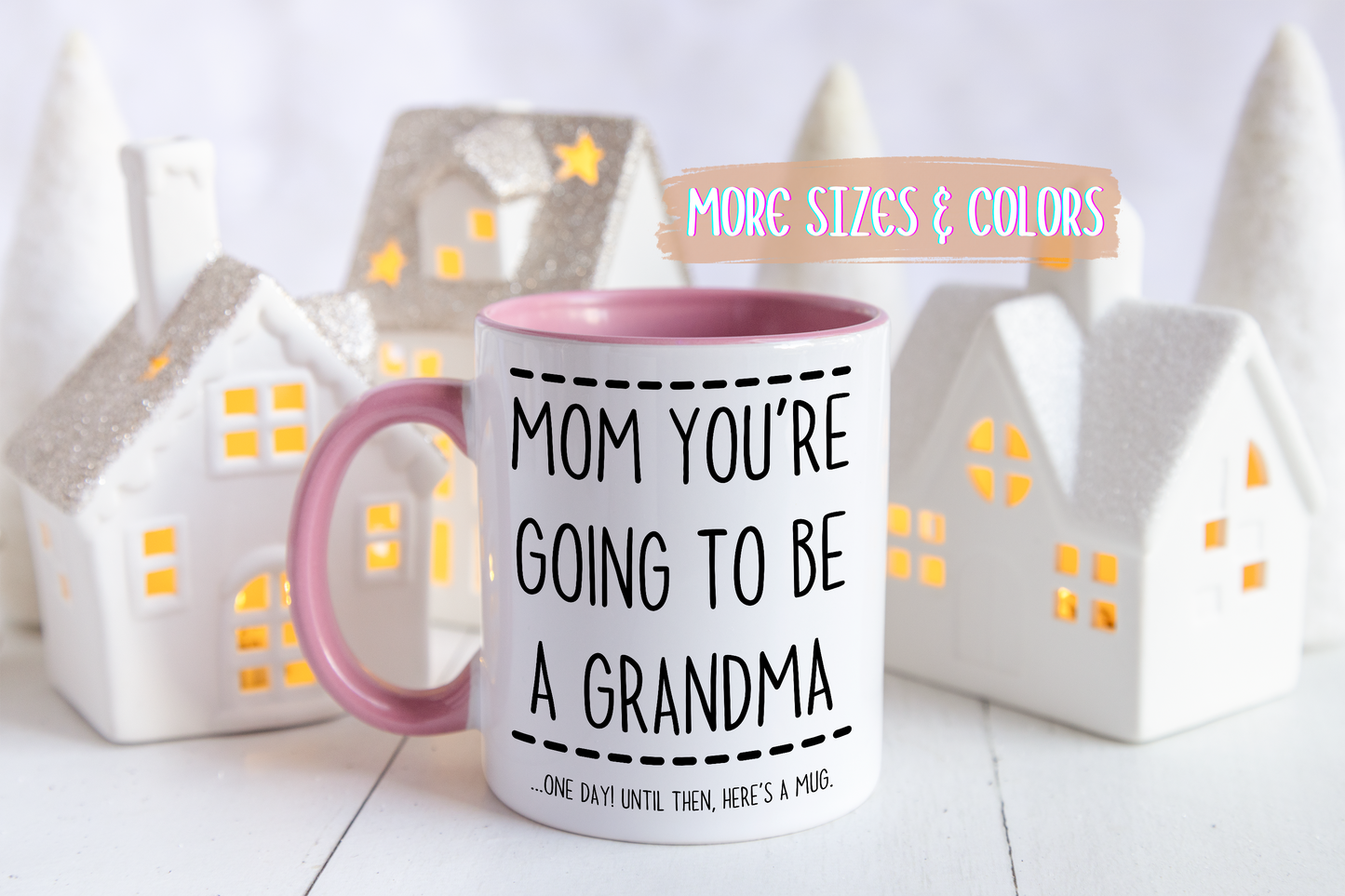 Mom, You’re Going to Be a Grandma Mug | Cute Pregnancy Announcement Mug | Custom Made Reveal Gift