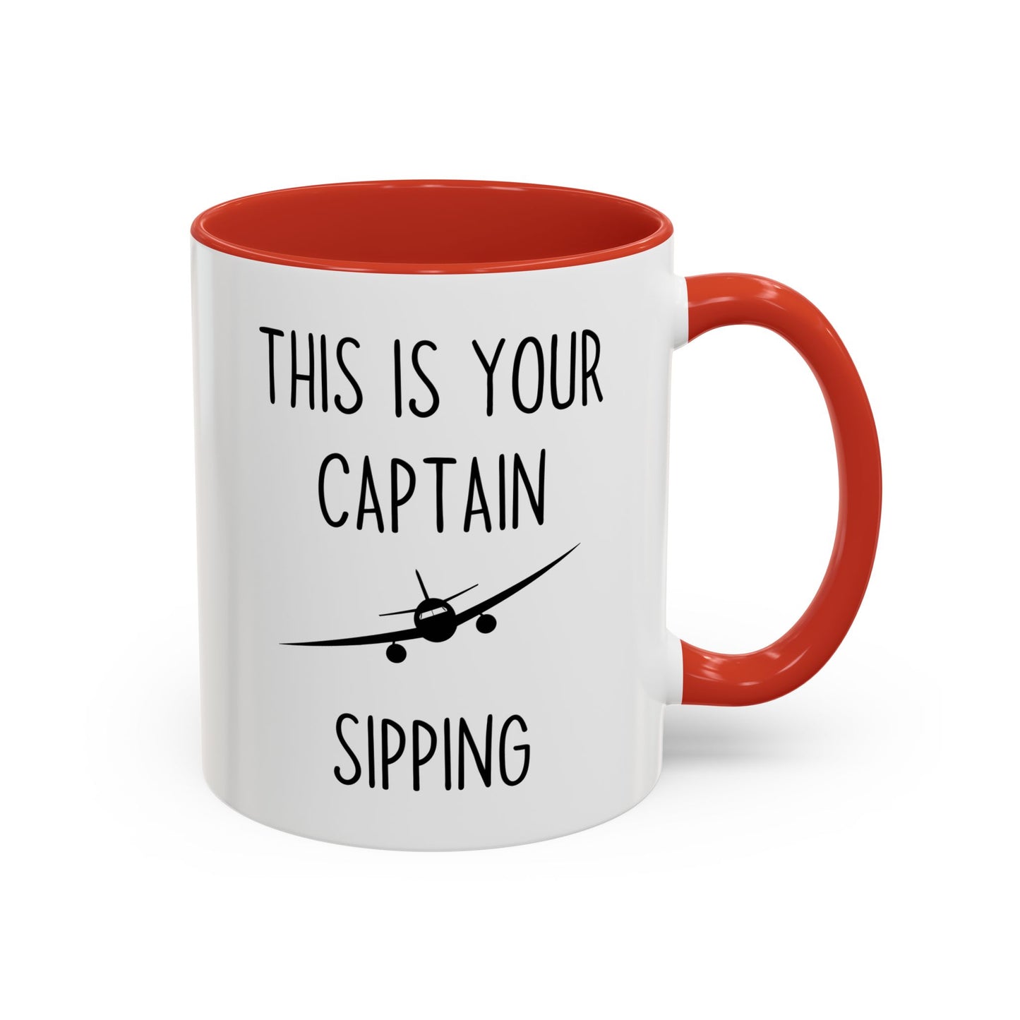 This Is Your Captain Sipping Mug | Funny Pilot Coffee Cup | Custom Made Aviation Gift