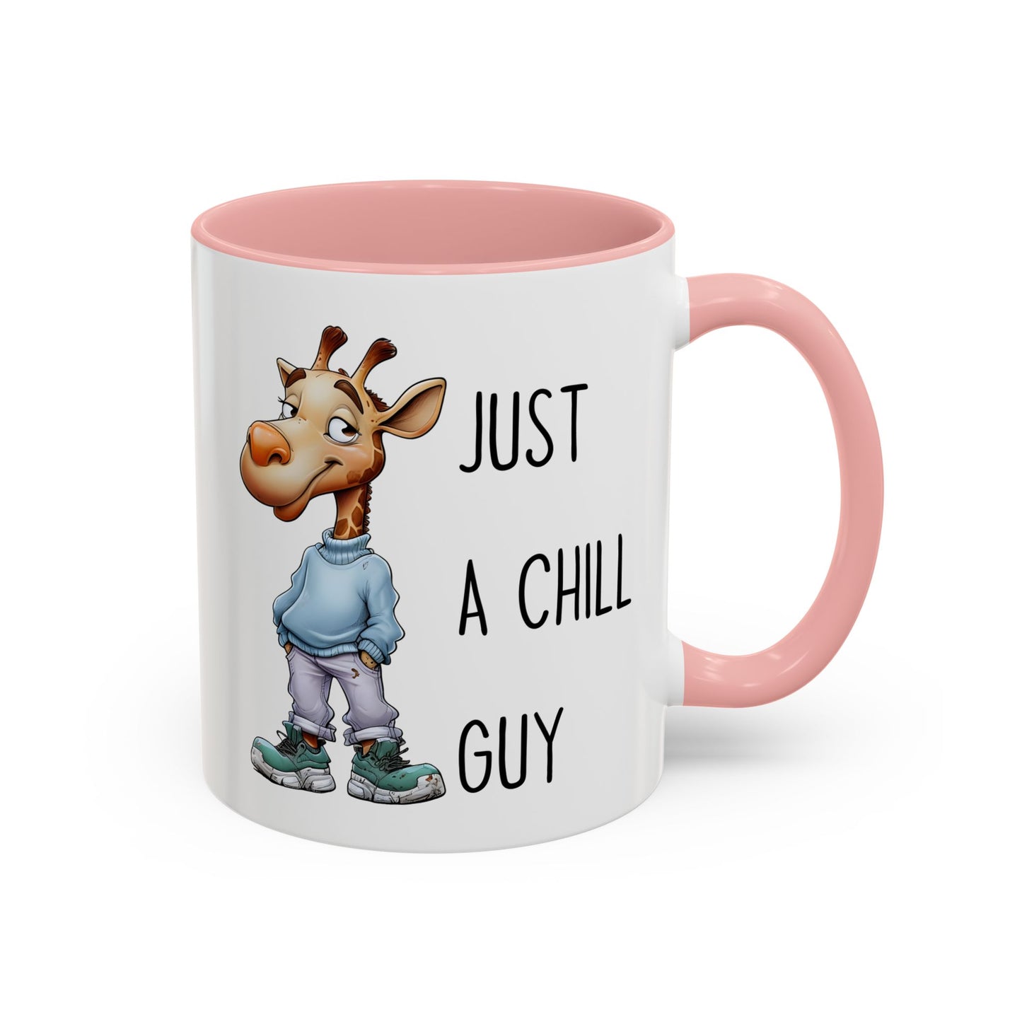 Just a Chill Guy Giraffe Mug | Funny Animal Coffee Cup | Custom Made Gift for Giraffe Lovers