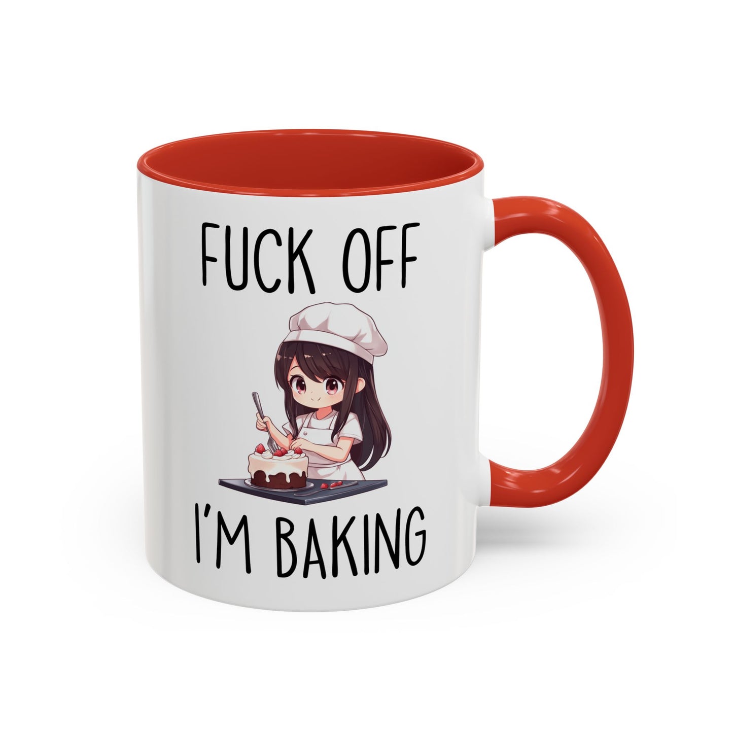 Funny Baking Mug – “F*ck Off I’m Baking” | Sarcastic Baker Gift, Cute Anime Chef Coffee Cup For Bakers & Pastry Lovers