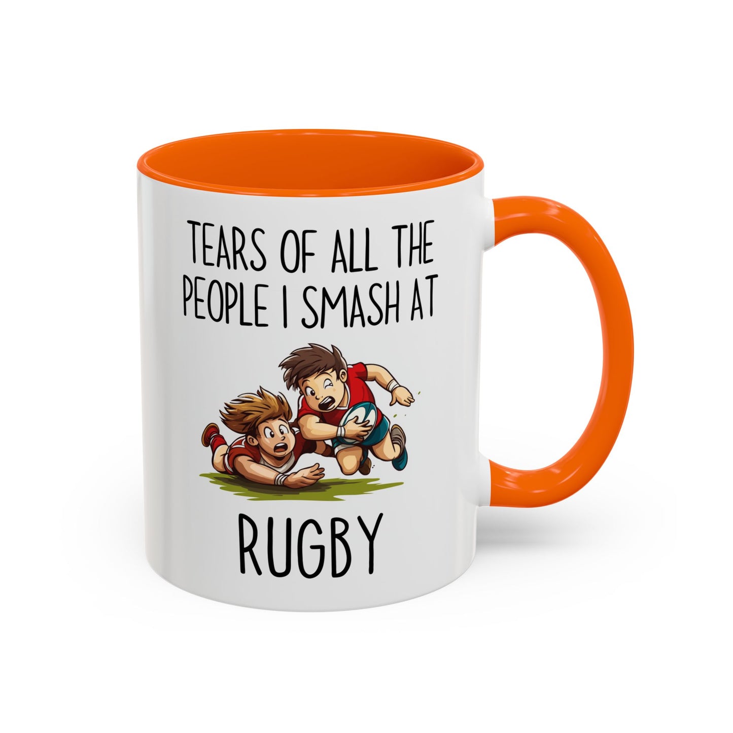 Tears of All the People I Smash at Rugby Mug | Funny Rugby Player Gift | Custom Made Sports Coffee Cup