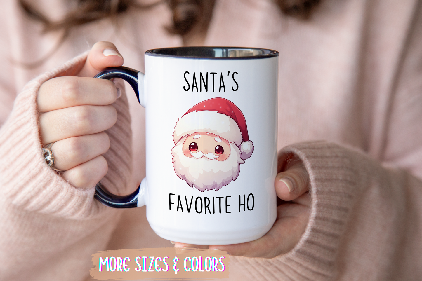 Santa’s Favorite Ho Ho Ho Funny Christmas Mug | Cute Santa Holiday Cup | Custom Made Gift for Her or Him