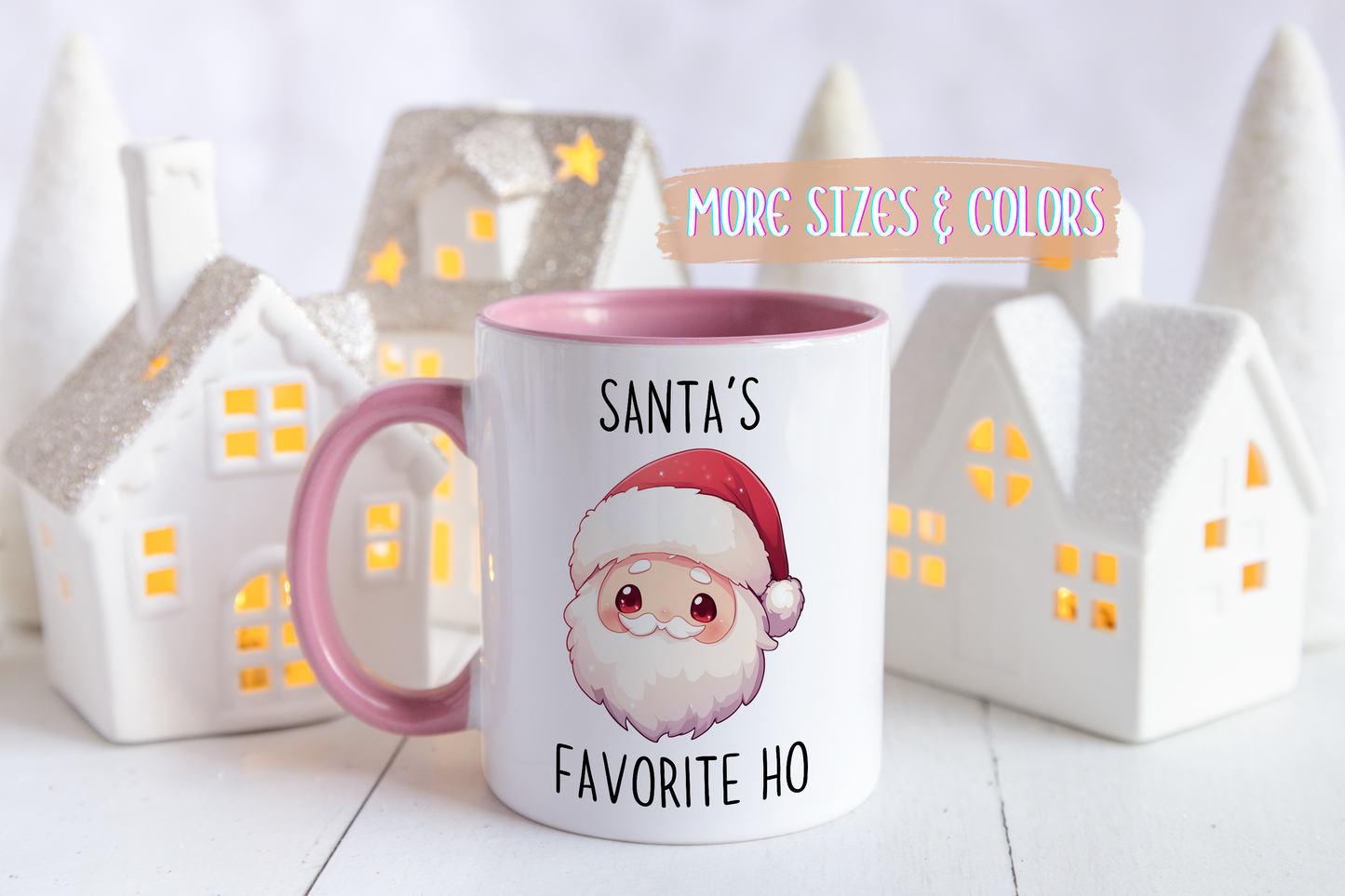 Santa’s Favorite Ho Ho Ho Funny Christmas Mug | Cute Santa Holiday Cup | Custom Made Gift for Her or Him