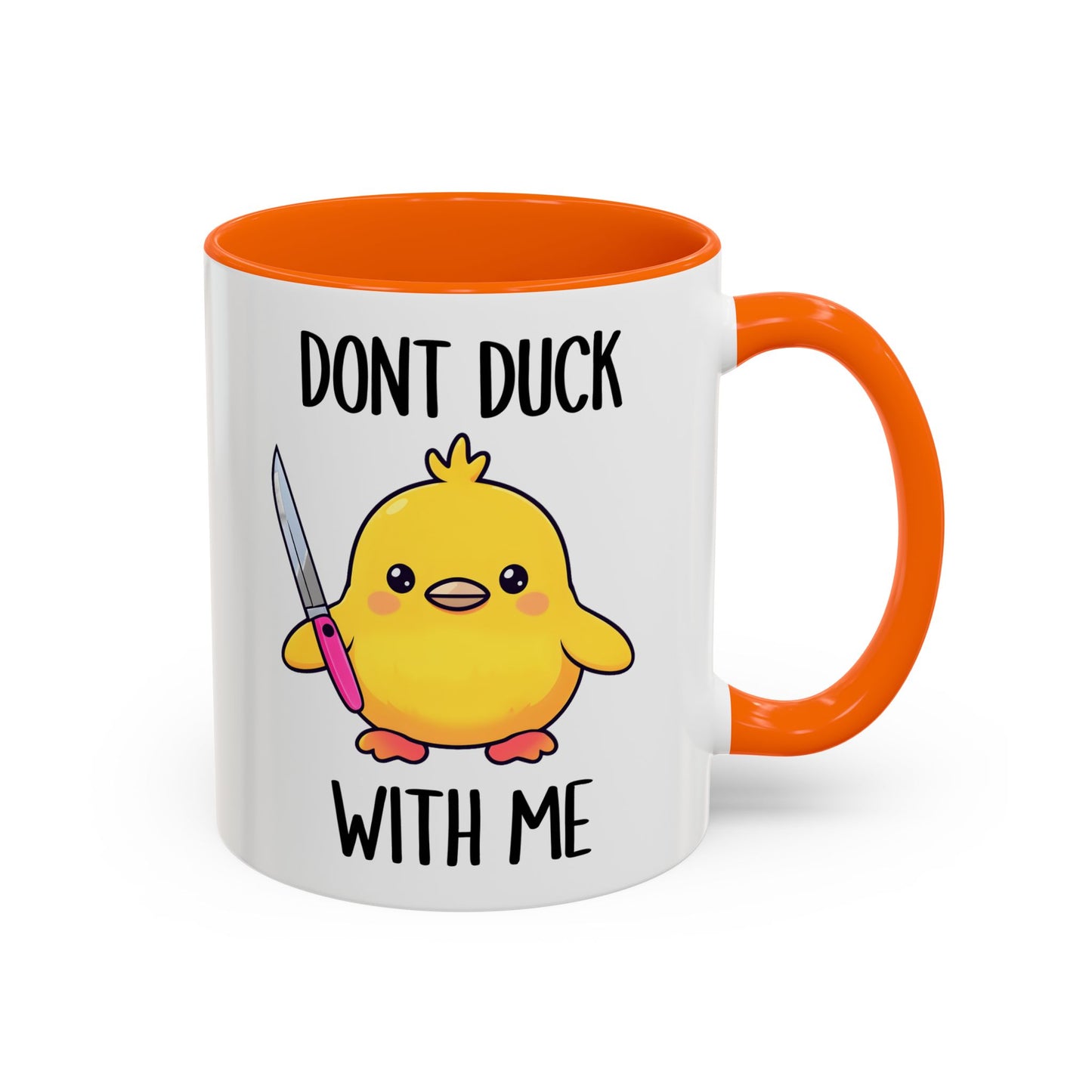Don’t Duck With Me Mug – Funny Duck Mug | Cute Angry Coffee Cup Gift