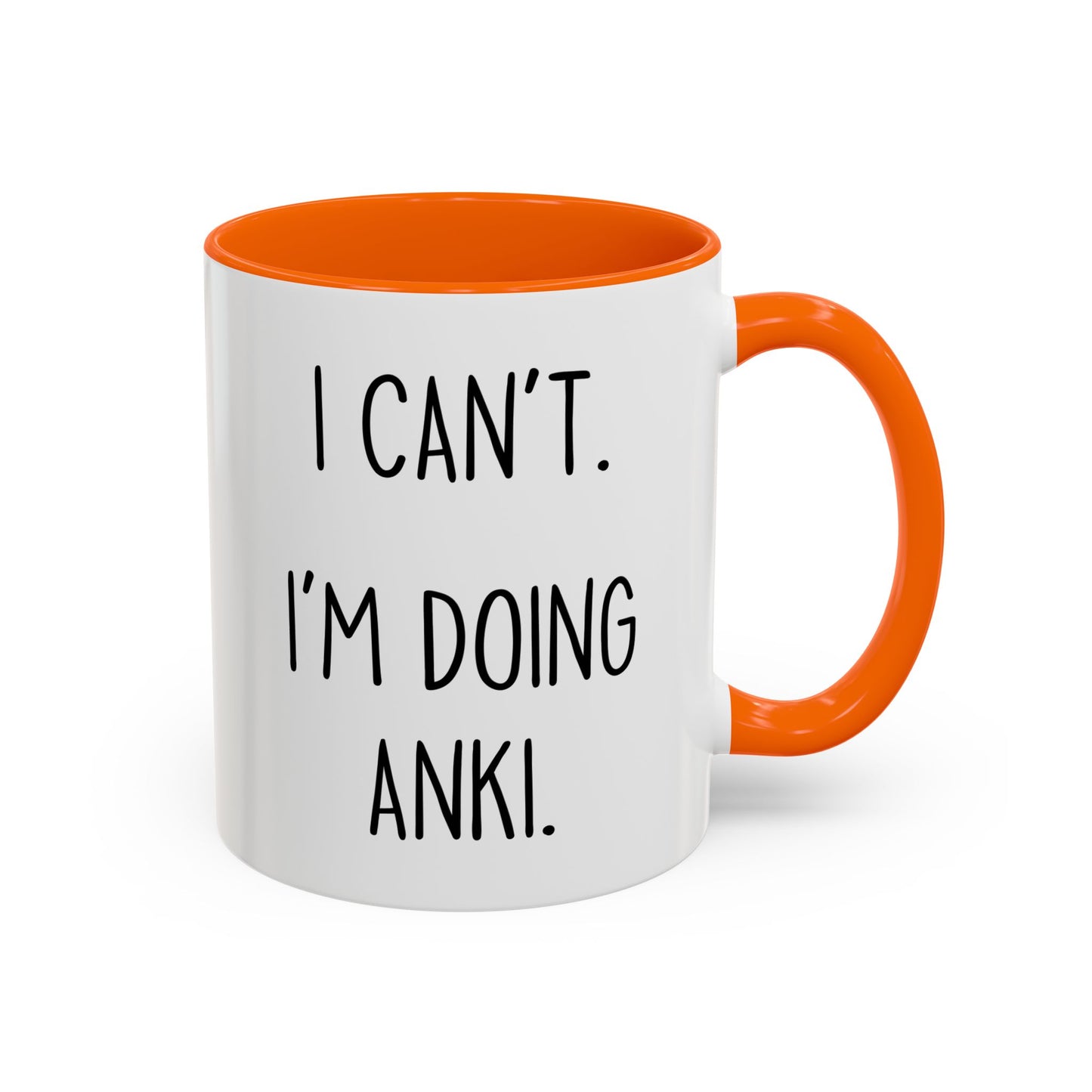 I Can’t I’m Doing Anki Mug | Funny Med Student Gift | Custom Made Study Coffee Cup