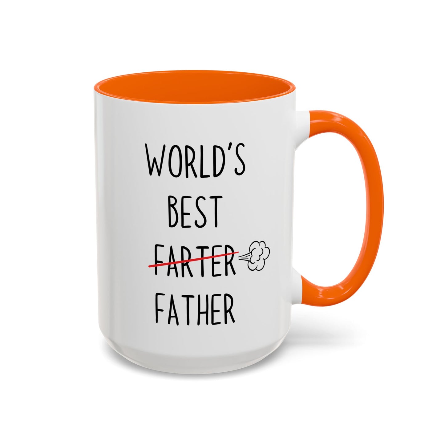 Funny Dad Mug – “World’s Best Farter Father” | Hilarious Father’s Day Coffee Cup Gift from Son or Daughter