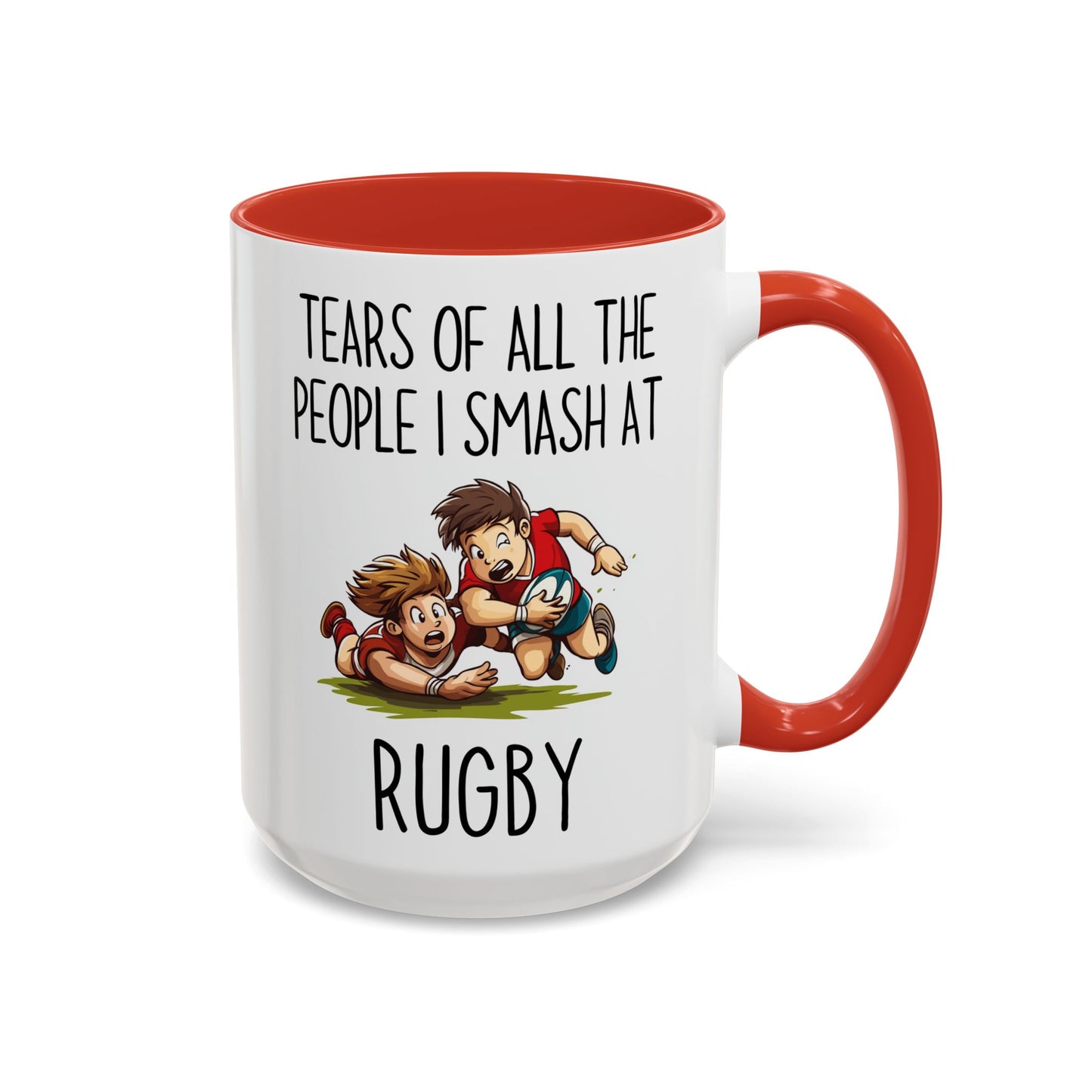Tears of All the People I Smash at Rugby Mug | Funny Rugby Player Gift | Custom Made Sports Coffee Cup