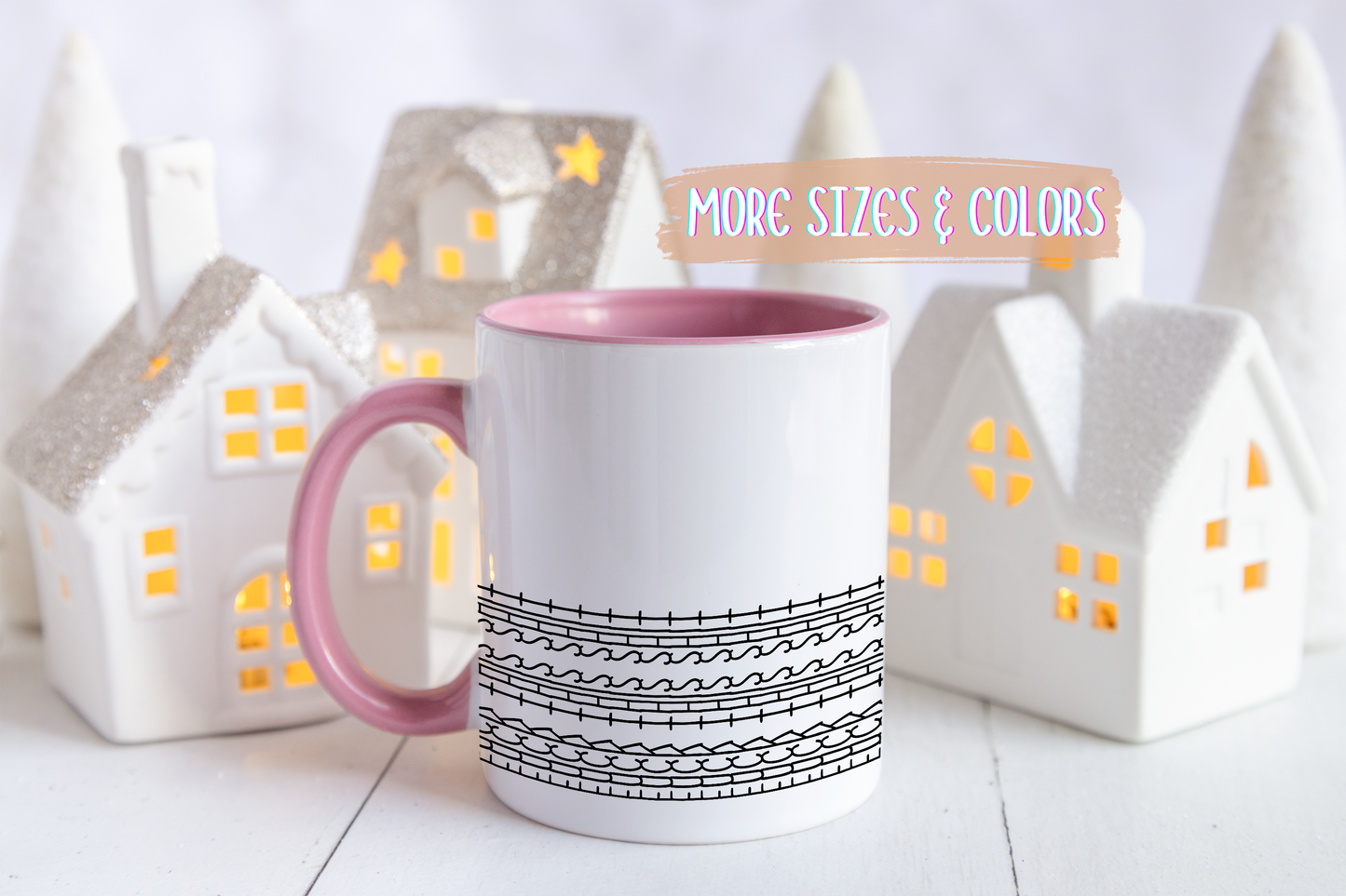 Barbed Wire Hidden Message Mug – Minimalist Grunge Coffee Mug | Edgy Aesthetic Gift for Him or Her