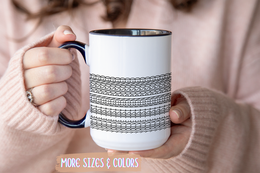 Minimalist Hidden Message Mug | Secret Curse Word Mug | Funny Custom Made Coffee Cup