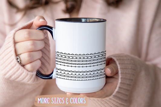 Minimalist Hidden Message Mug | Secret Curse Word Mug | Funny Custom Made Coffee Cup