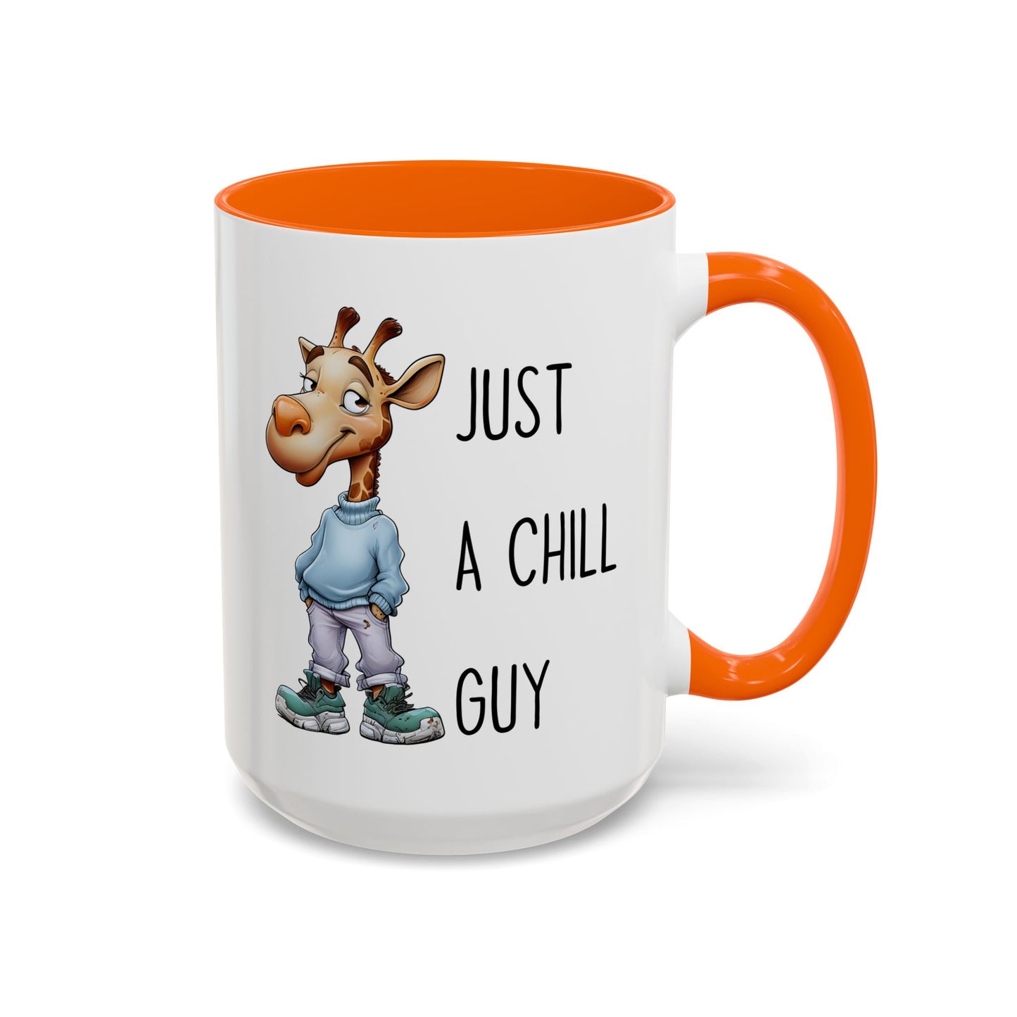 Just a Chill Guy Giraffe Mug | Funny Animal Coffee Cup | Custom Made Gift for Giraffe Lovers