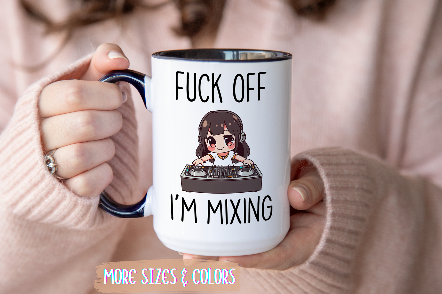 Back Off I’m Mixing DJ Mug | Funny DJ Gift | Custom Made Music Lover Coffee Cup