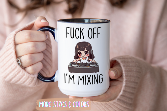 Back Off I’m Mixing DJ Mug | Funny DJ Gift | Custom Made Music Lover Coffee Cup