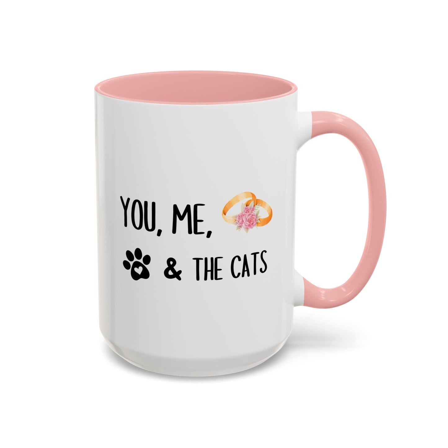 You, Me, & The Cats Mug | Cute Cat Lover Couple Gift | Custom Made Coffee Cup
