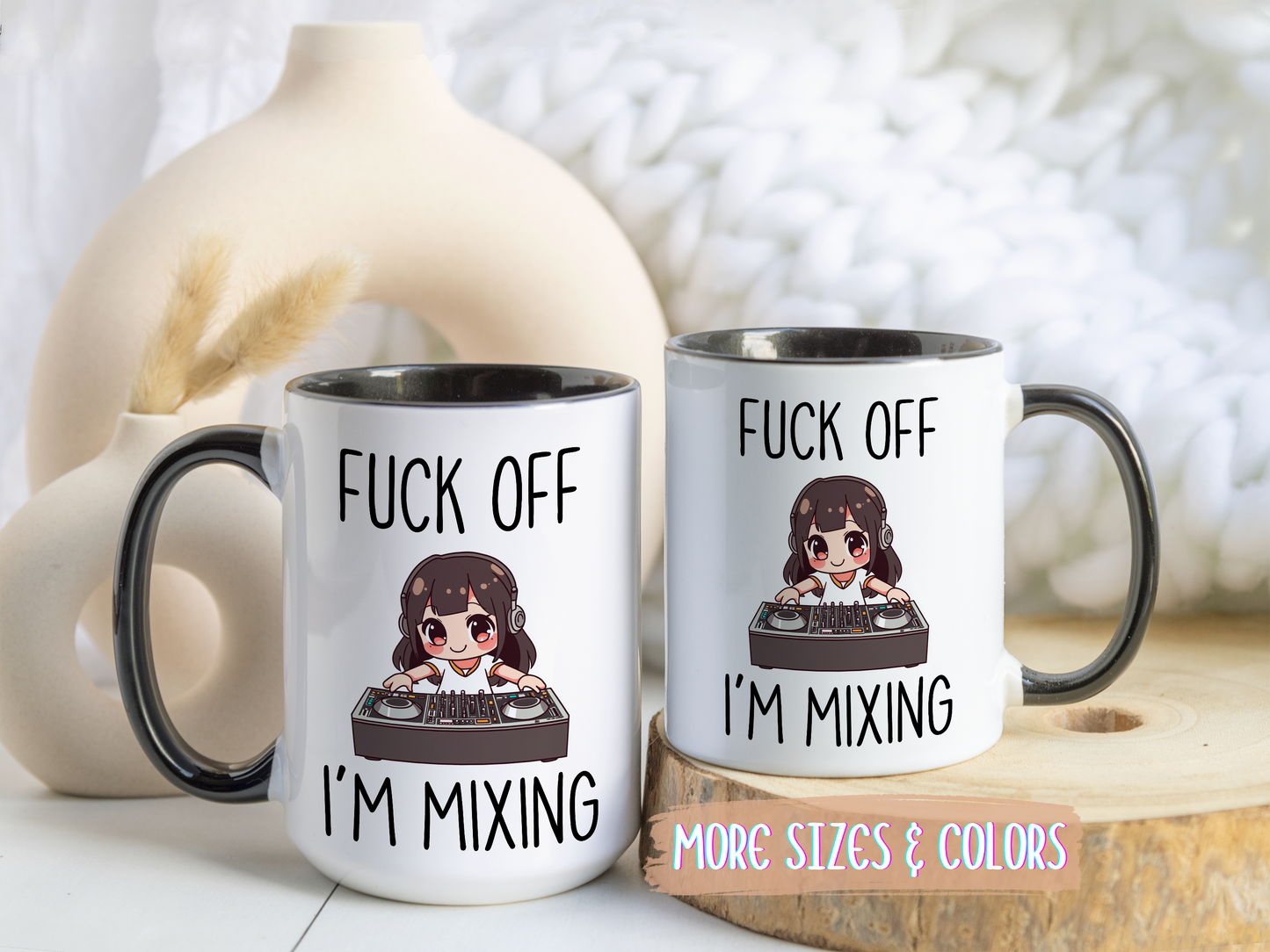 Back Off I’m Mixing DJ Mug | Funny DJ Gift | Custom Made Music Lover Coffee Cup