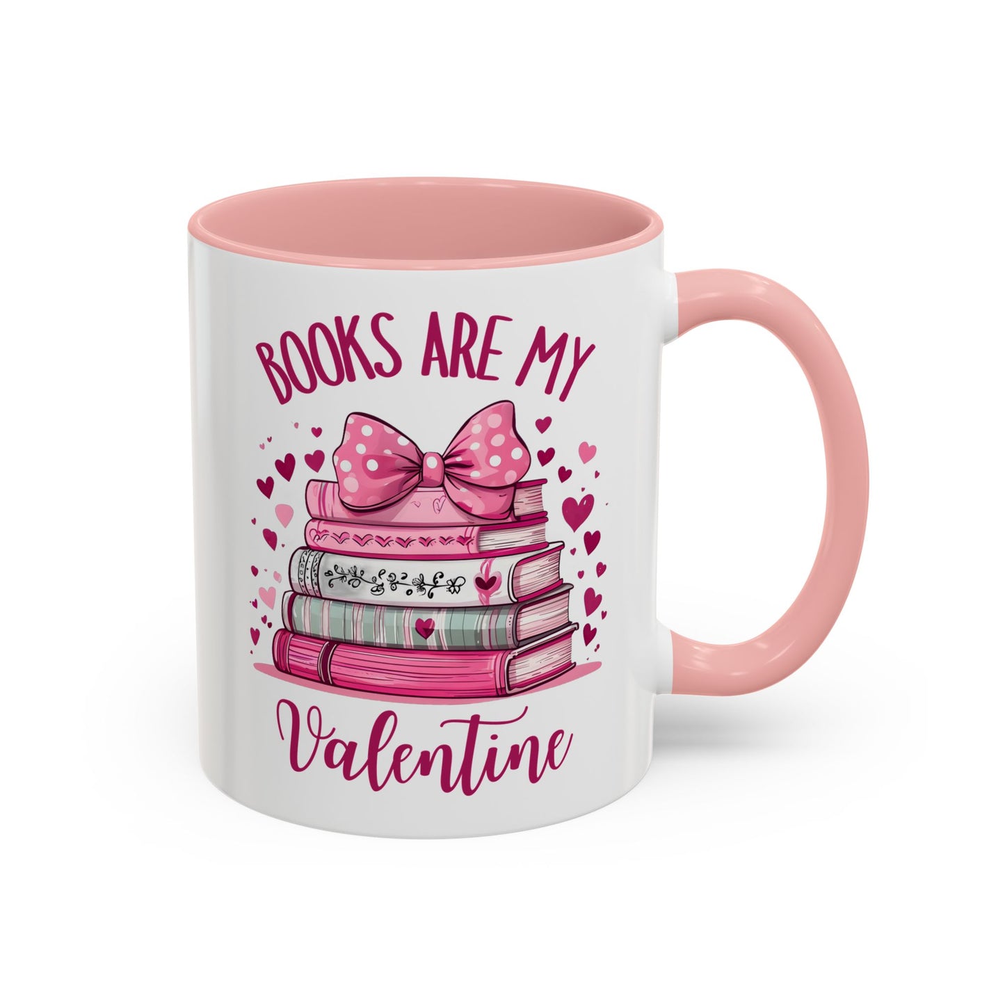 Books Are My Valentine Mug – Cute Book Lover Coffee Cup | Valentine’s Day Gift for Readers, Writers & Bibliophiles