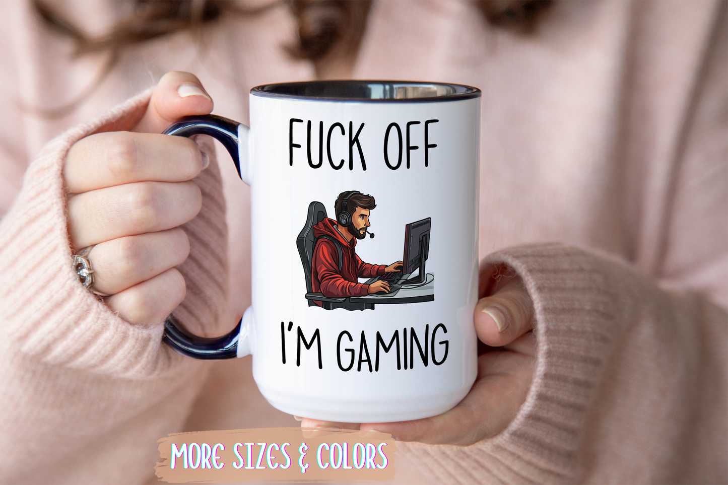 Back Off I’m Gaming Mug | Funny Gamer Gift | Custom Made Video Game Coffee Cup