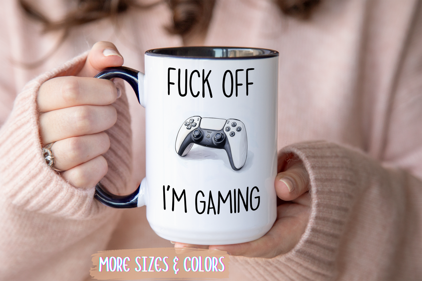 Back Off I’m Gaming Mug | Funny Gamer Controller Cup | Custom Made Video Game Gift