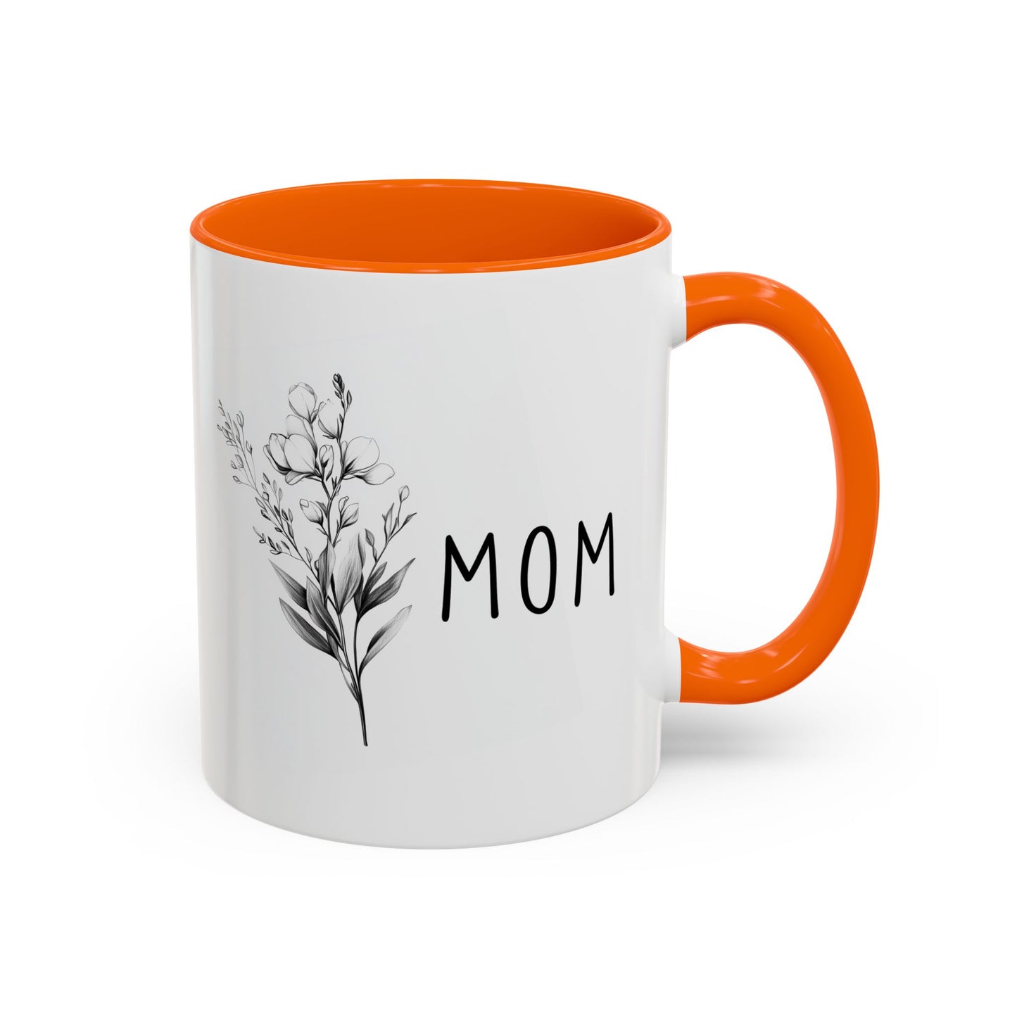 Minimalist Mom Mug | Custom Made Floral Coffee Cup | Mother’s Day Gift for Mom
