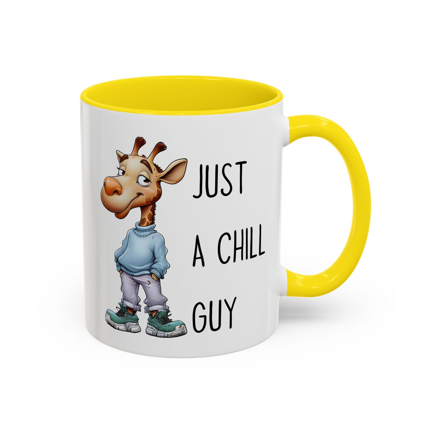 Just a Chill Guy Giraffe Mug | Funny Animal Coffee Cup | Custom Made Gift for Giraffe Lovers