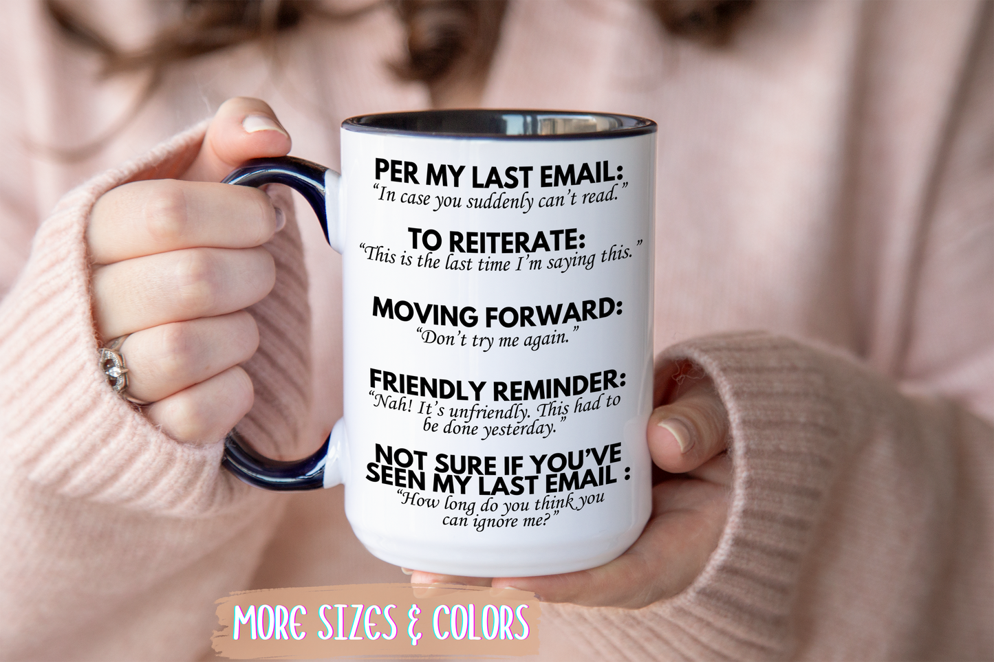 Per My Last Email Mug – Funny Work Coffee Mug | Sarcastic Office Gift for Coworkers & Bosses