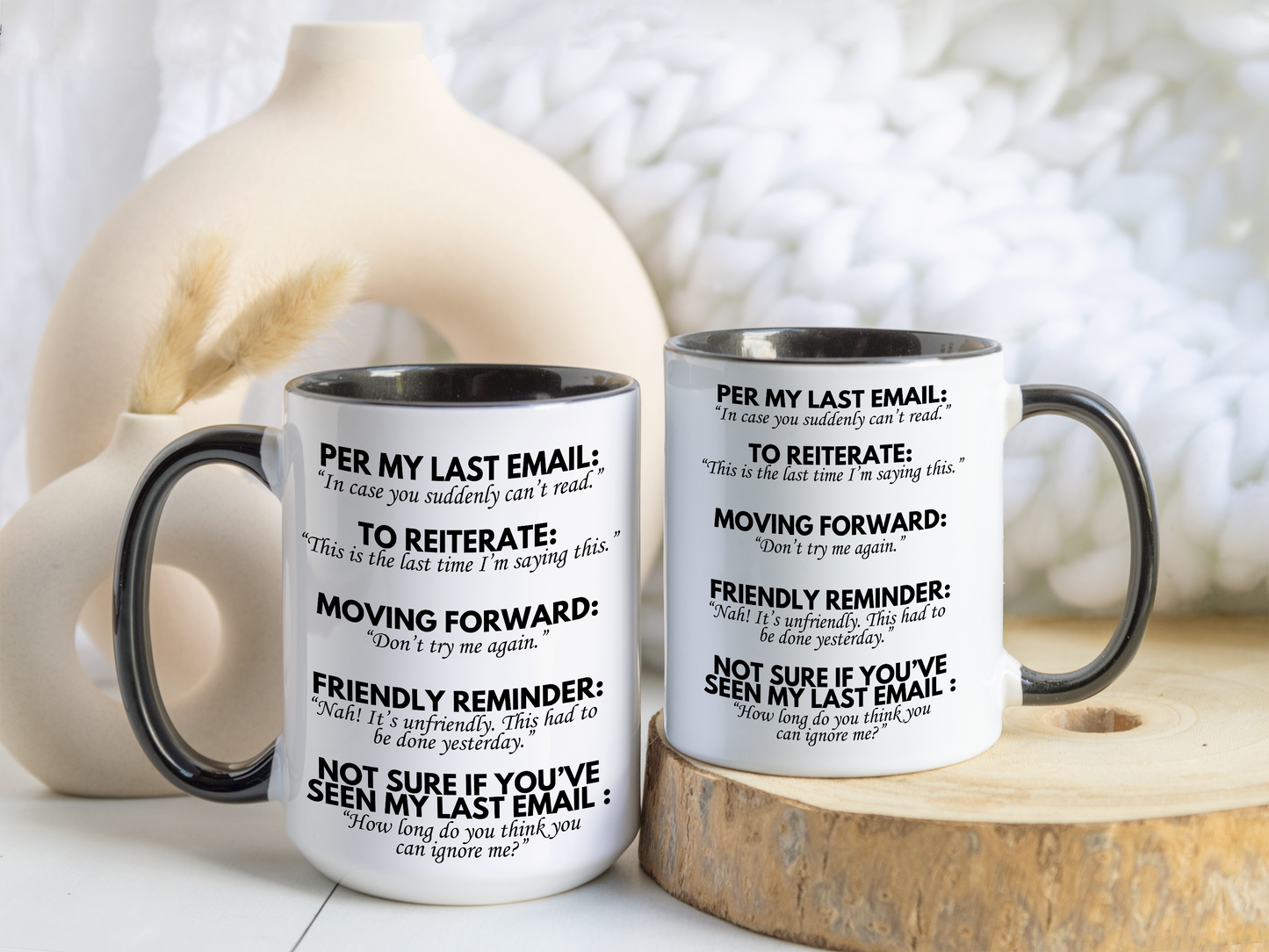 Per My Last Email Mug – Funny Work Coffee Mug | Sarcastic Office Gift for Coworkers & Bosses