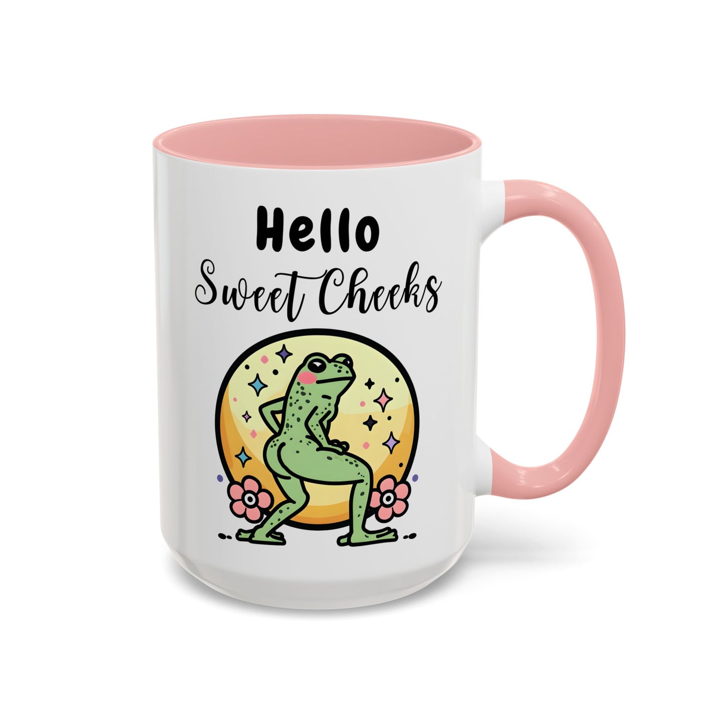 Hello Sweet Cheeks Mug | Funny Frog Mug | Custom Made Cute Coffee Cup