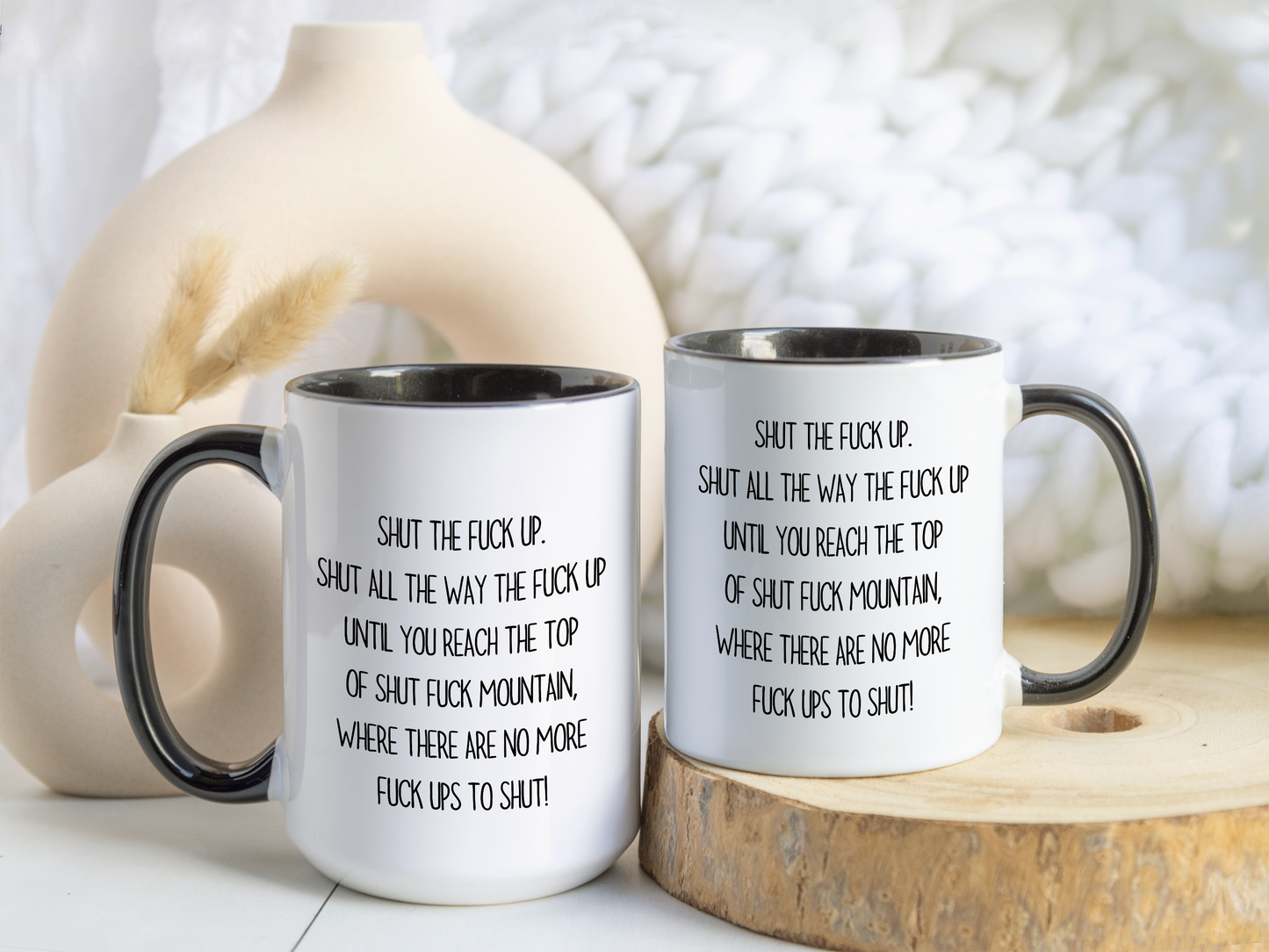 Shut The F* Up Mug – Funny Offensive Coffee Mug | Savage Adult Humor Gift**