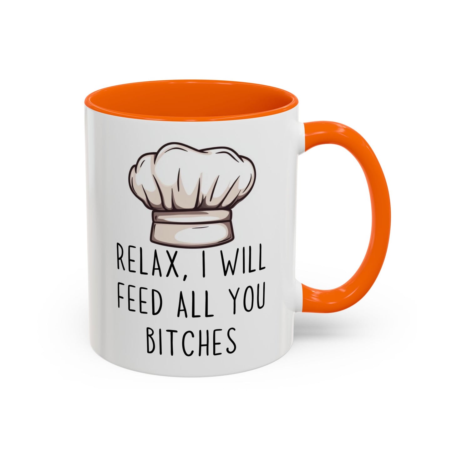Relax, I’ll Feed All You Crazy People Mug | Funny Chef Gift | Custom Made Cooking Coffee Cup
