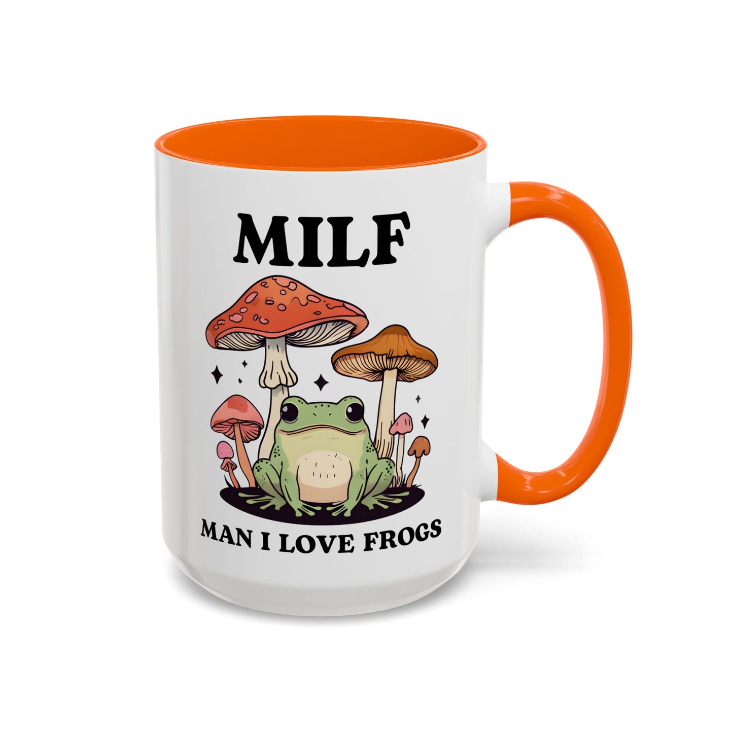 MILF Mug – Man I Love Frogs | Funny Frog Lover Mug | Cottagecore Mushroom Aesthetic Gift