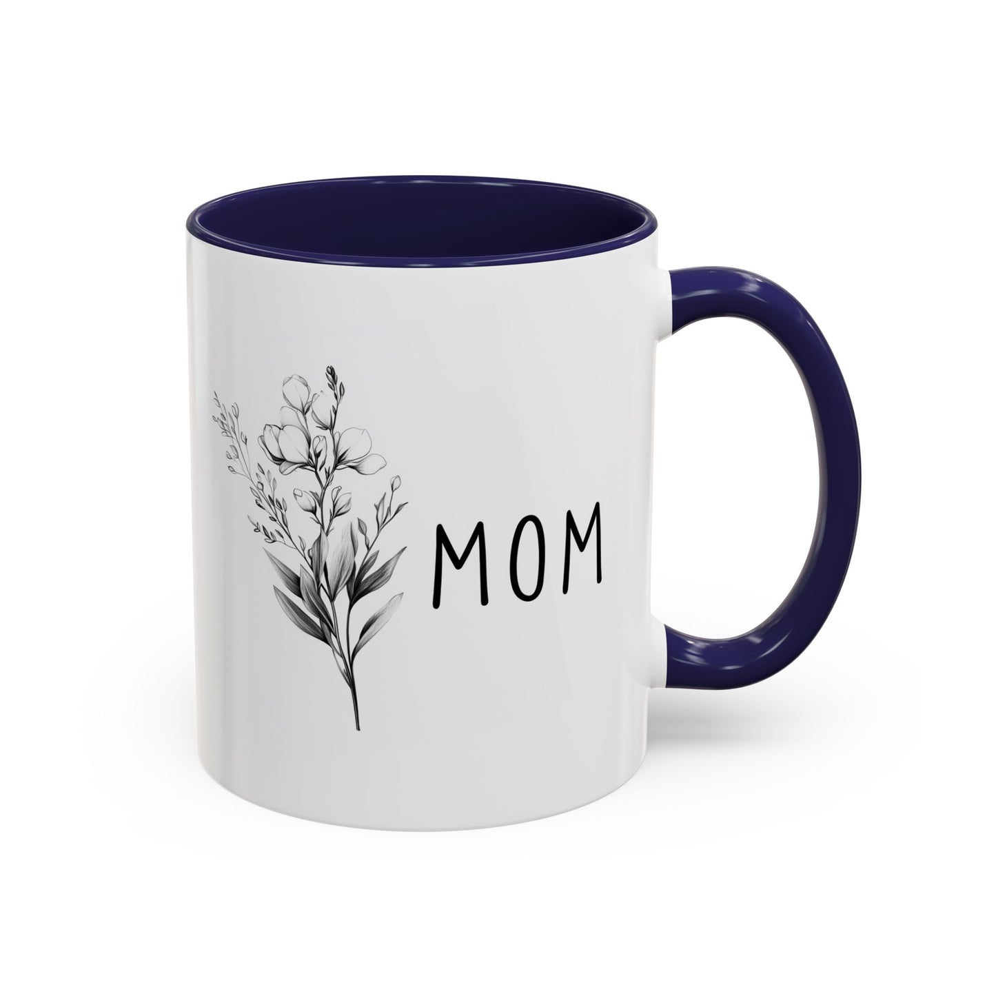 Minimalist Mom Mug | Custom Made Floral Coffee Cup | Mother’s Day Gift for Mom