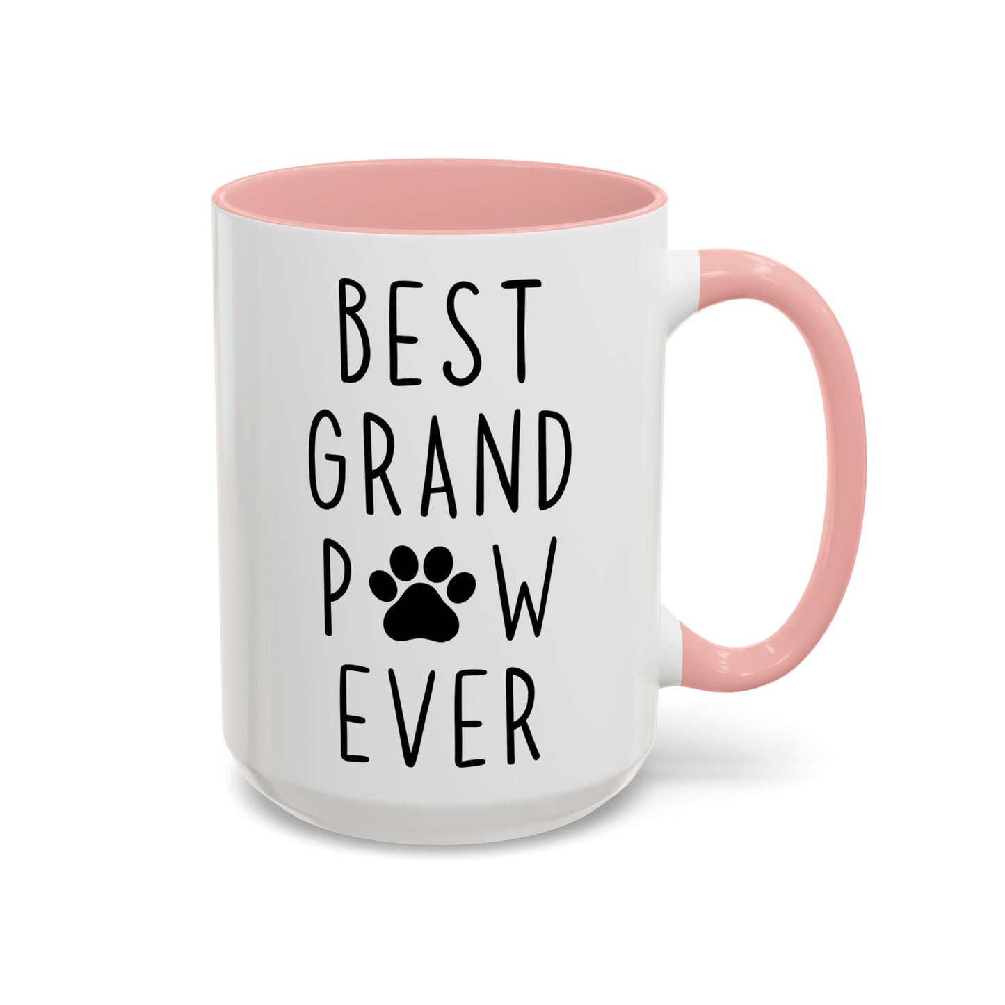 Best Grand Paw Ever Mug | Funny Pet Lover Gift | Custom Made Dog Grandpa Coffee Cup
