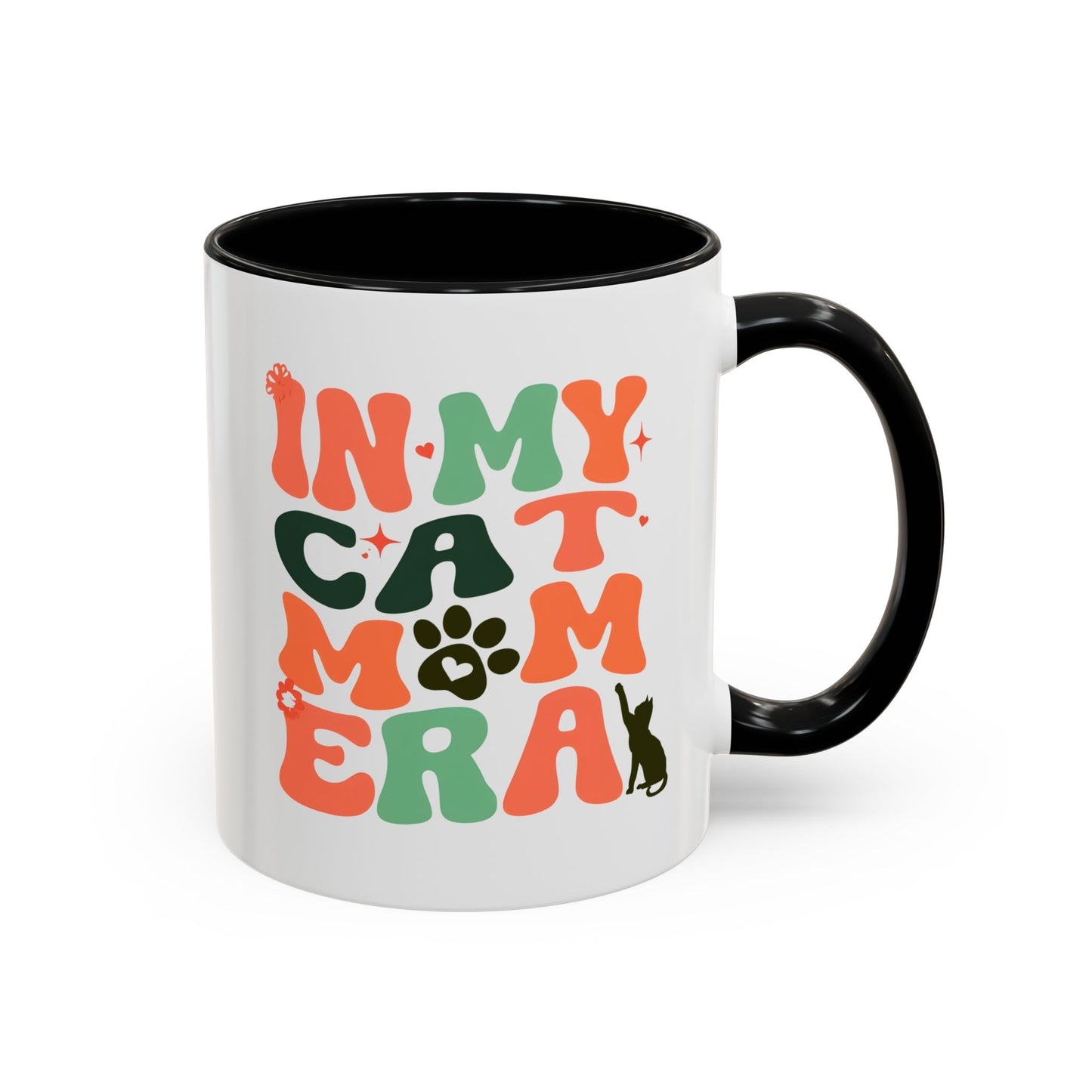 In My Cat Mom Era Mug | Retro Cat Lover Gift | Custom Made Coffee Cup for Cat Moms