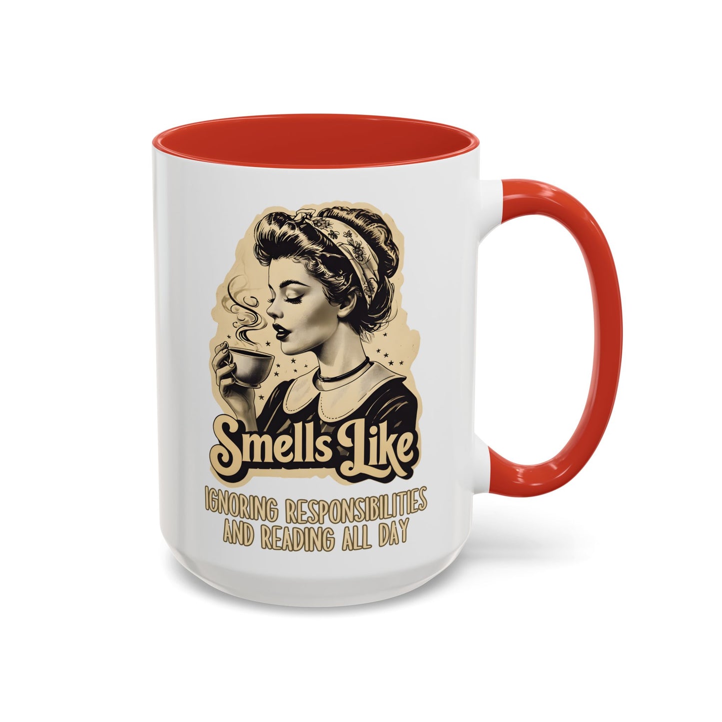 Smells Like Ignoring Responsibilities and Reading All Day Mug | Funny Book Lover Mug | Custom Made Coffee Cup