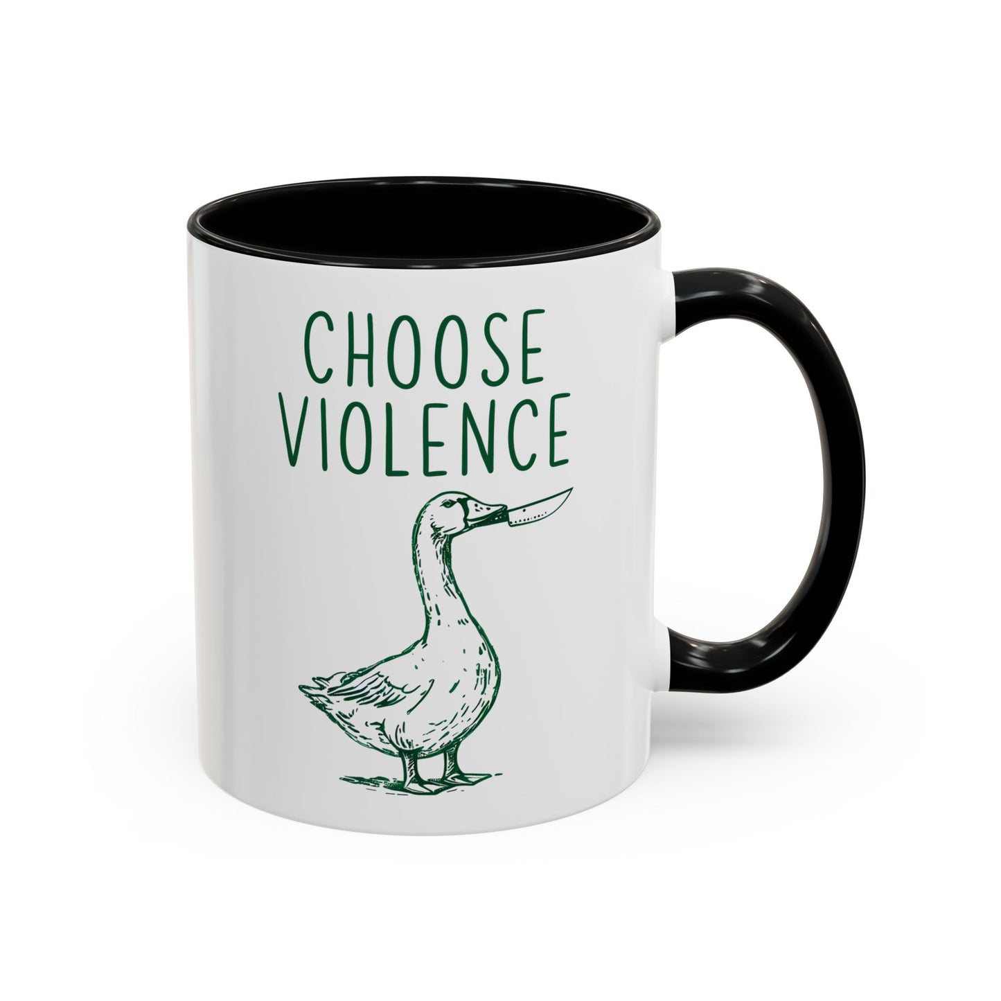 Choose Violence Mug | Funny Goose Meme Coffee Cup | Custom Made Sarcastic Gift
