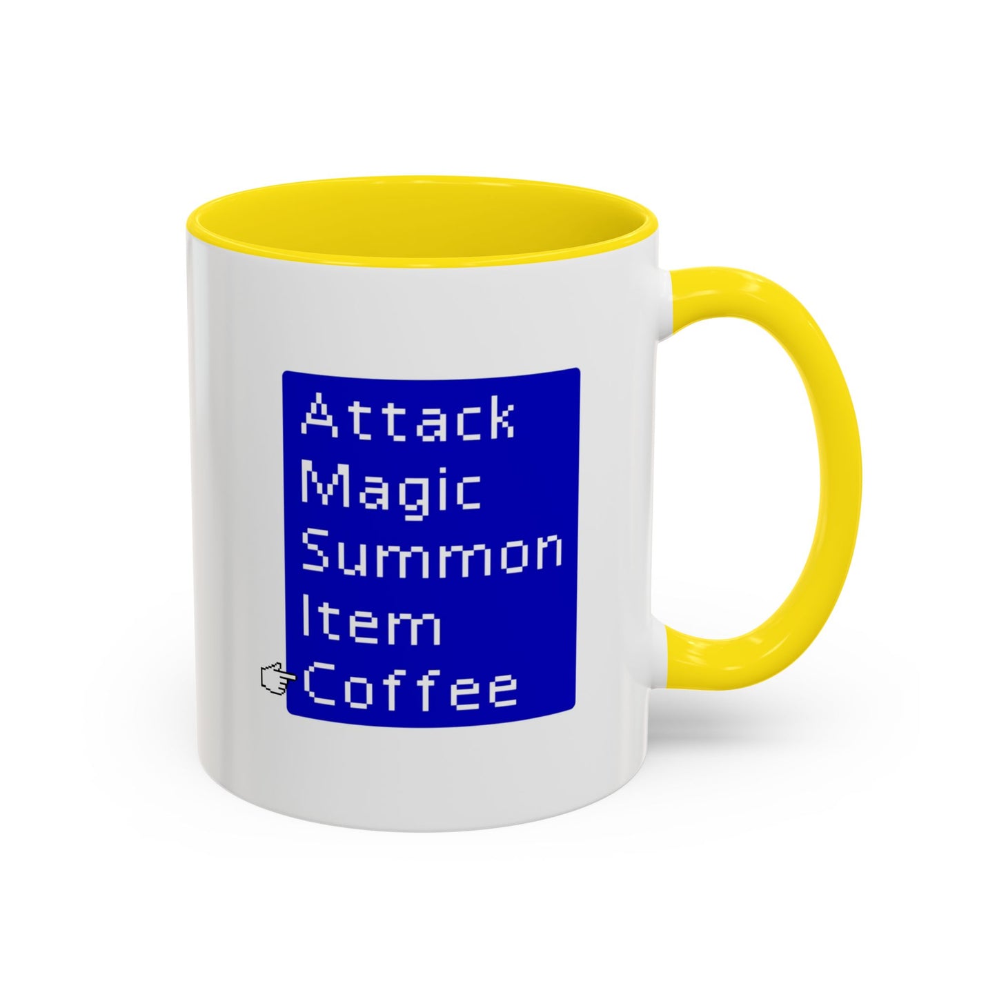 Attack Magic Summon Coffee Mug | Funny Gamer Mug | Custom Made Video Game Coffee Cup for RPG Fans