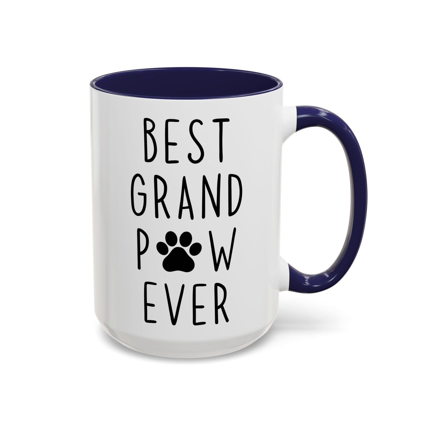 Best Grand Paw Ever Mug | Funny Pet Lover Gift | Custom Made Dog Grandpa Coffee Cup